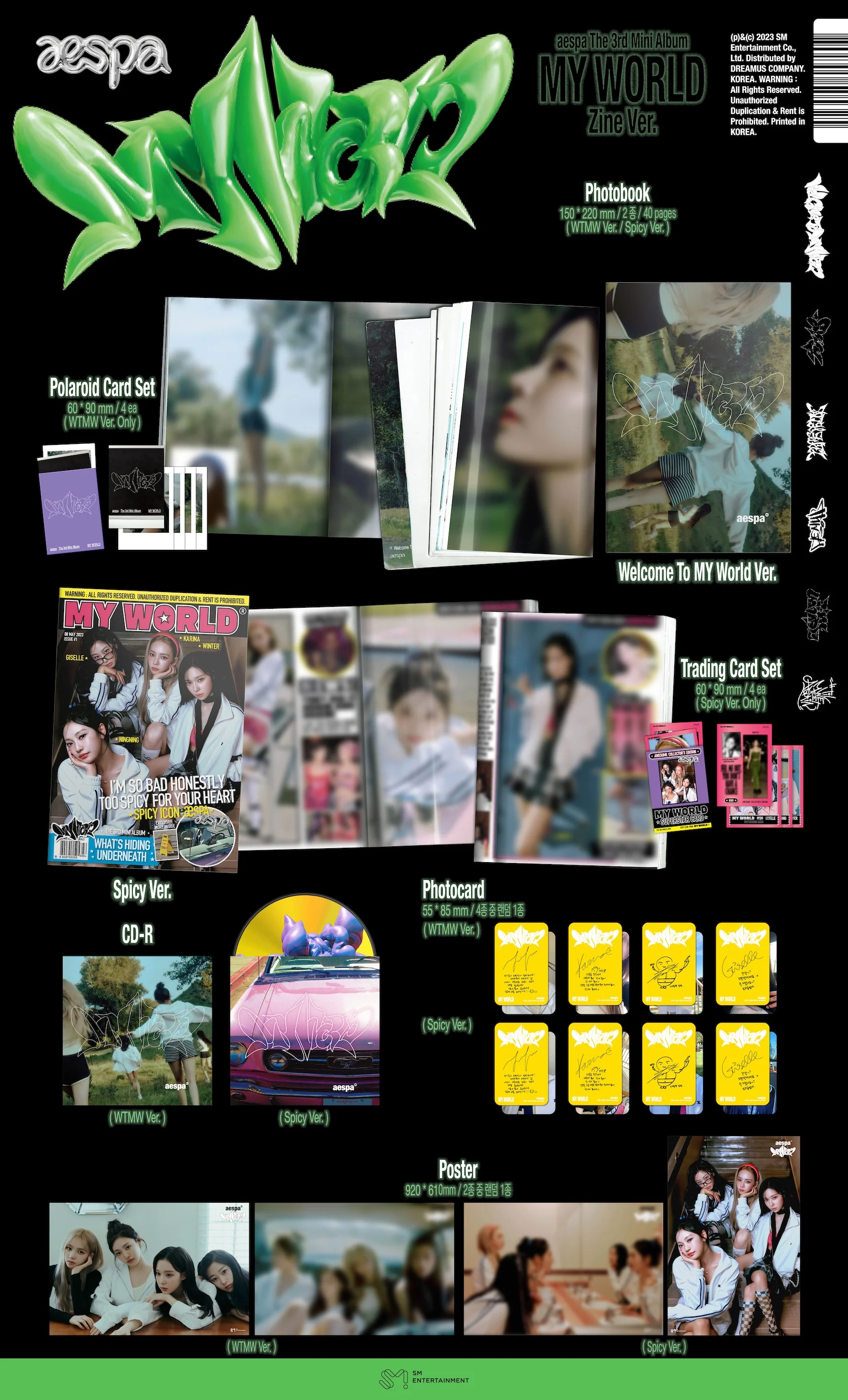 aespa - MY WORLD - 3rd Mini Album (Zine Ver.) - Image 2