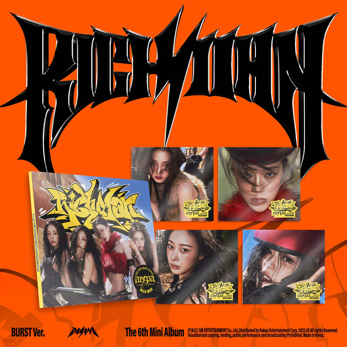 aespa - Rich Man - 6th Mini Album (Burst Ver.)