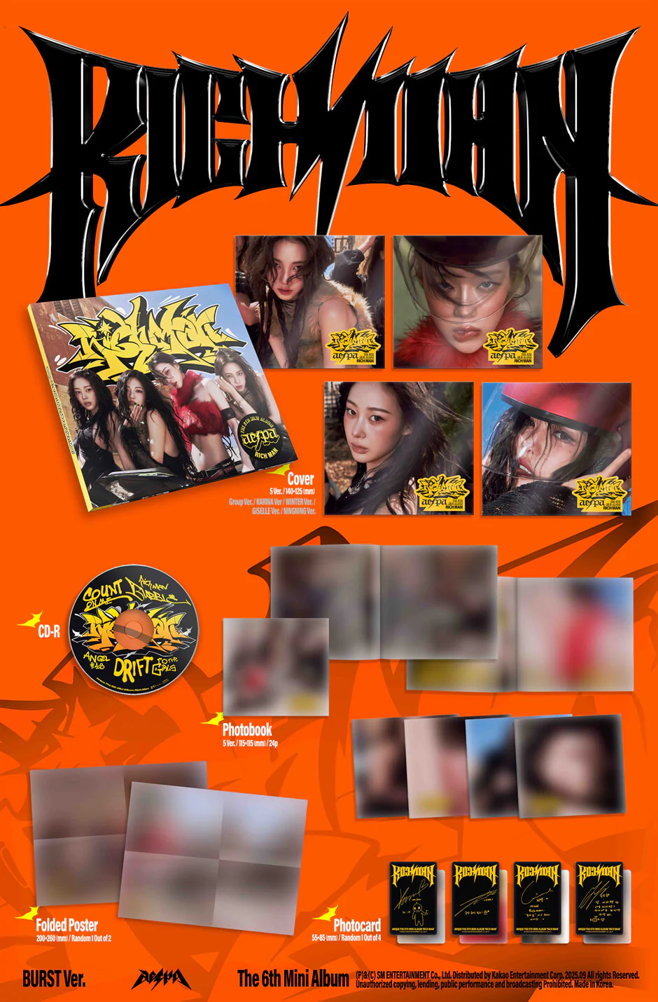 aespa - Rich Man - 6th Mini Album (Burst Ver.) - Image 2