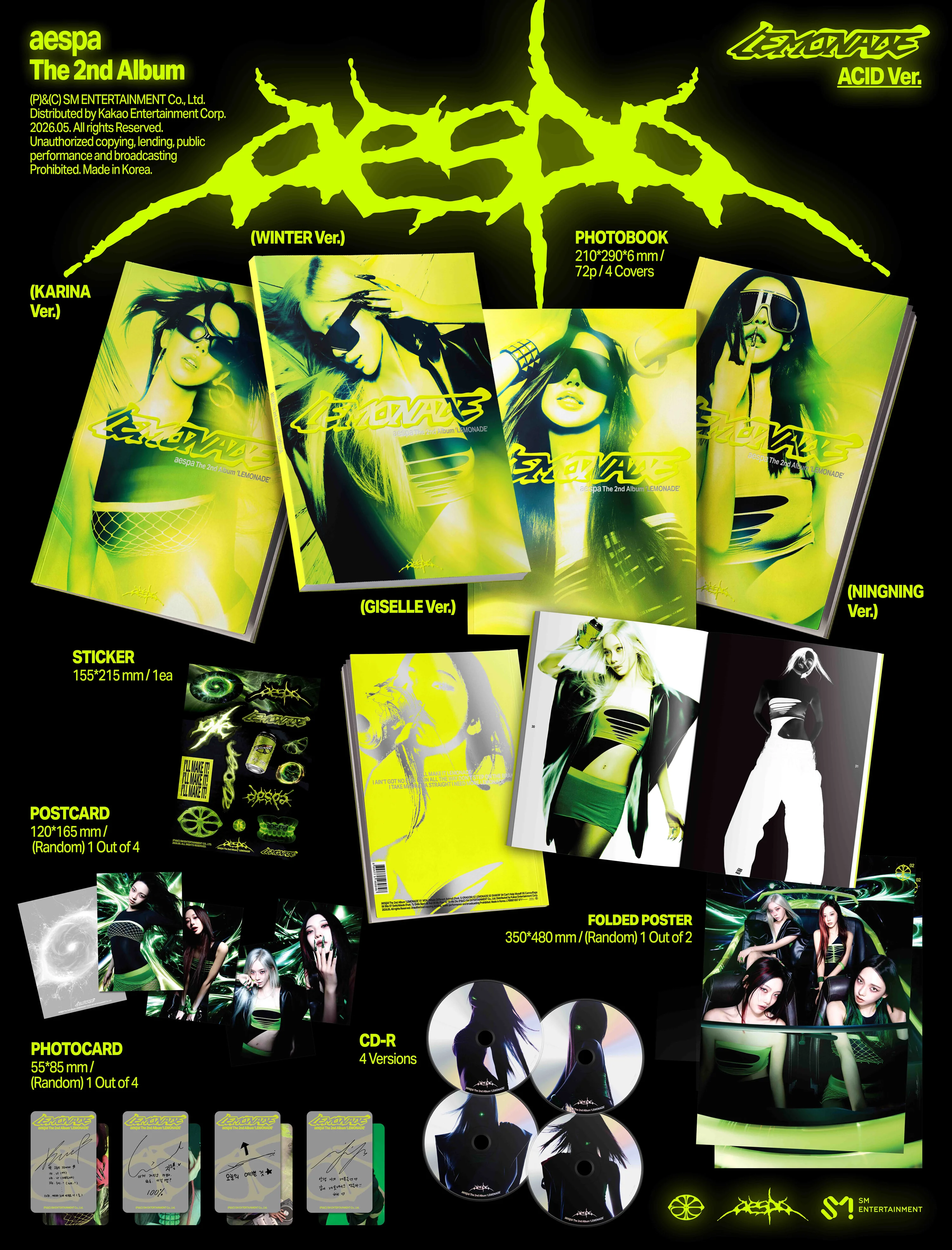 aespa - LEMONADE - 2nd Album (ACID Ver.) - Image 2