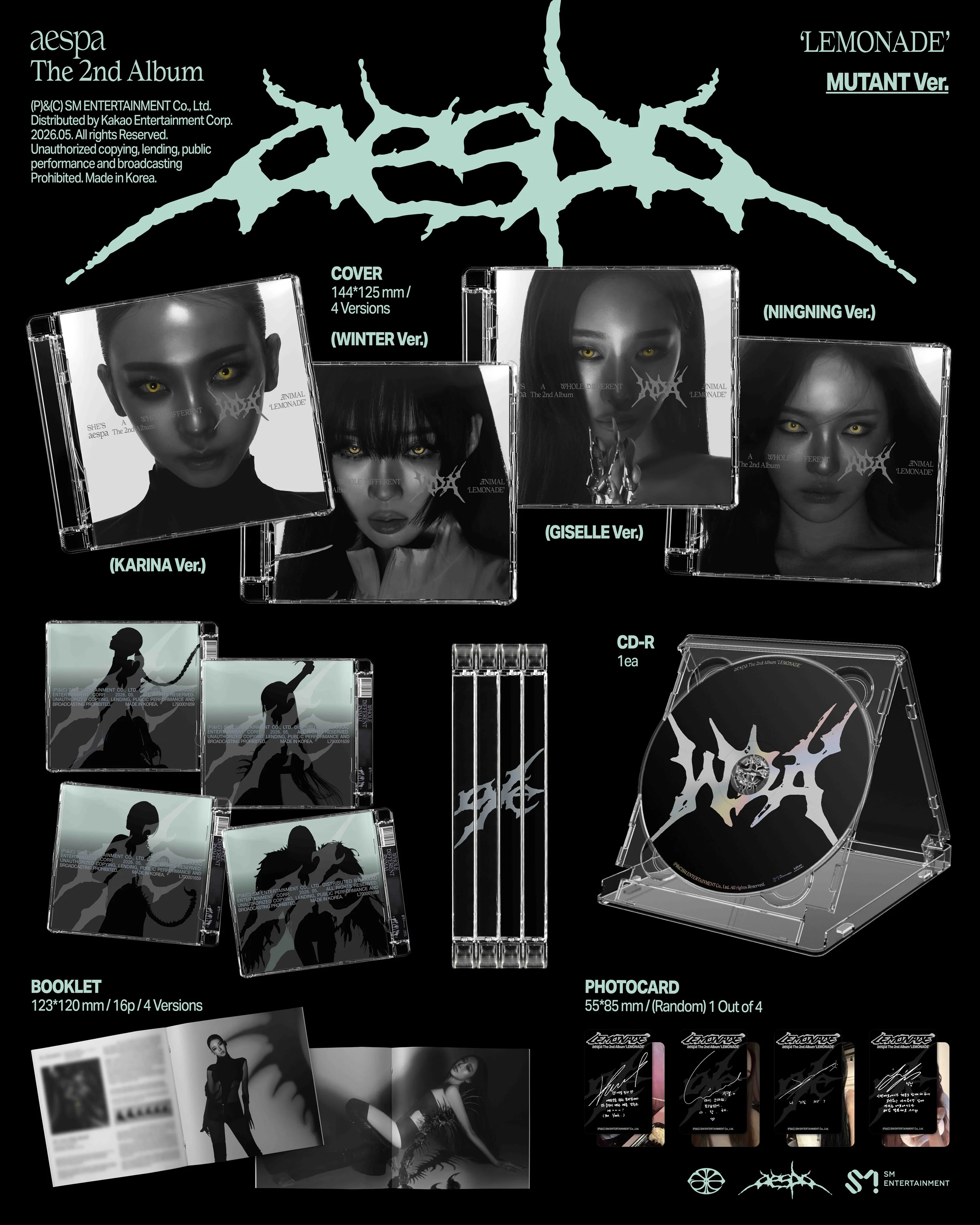 aespa - LEMONADE - 2nd Album (MUTANT Ver.) - Image 2