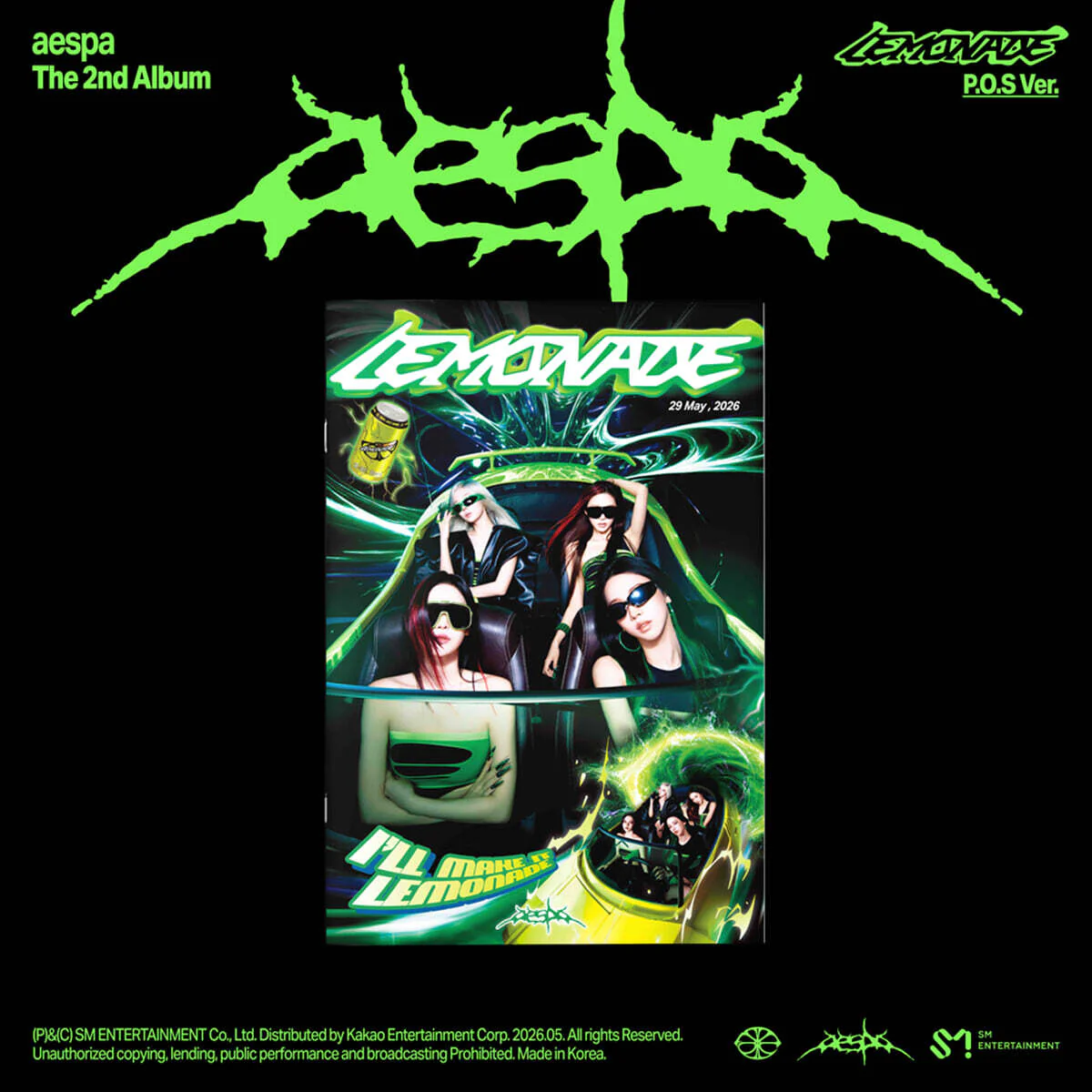 aespa - LEMONADE - 2nd Album (P.O.S Ver.)