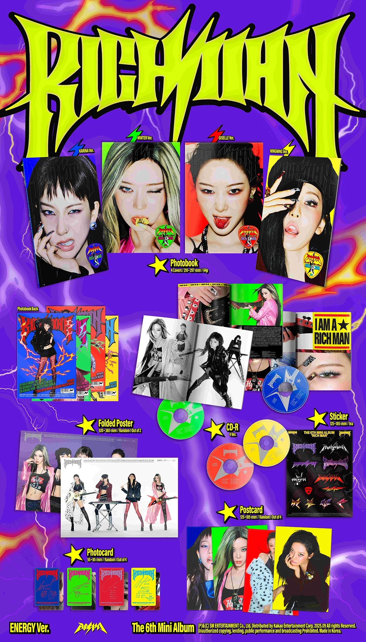 aespa - Rich Man - 6th Mini Album (Energy Ver.) - Image 2