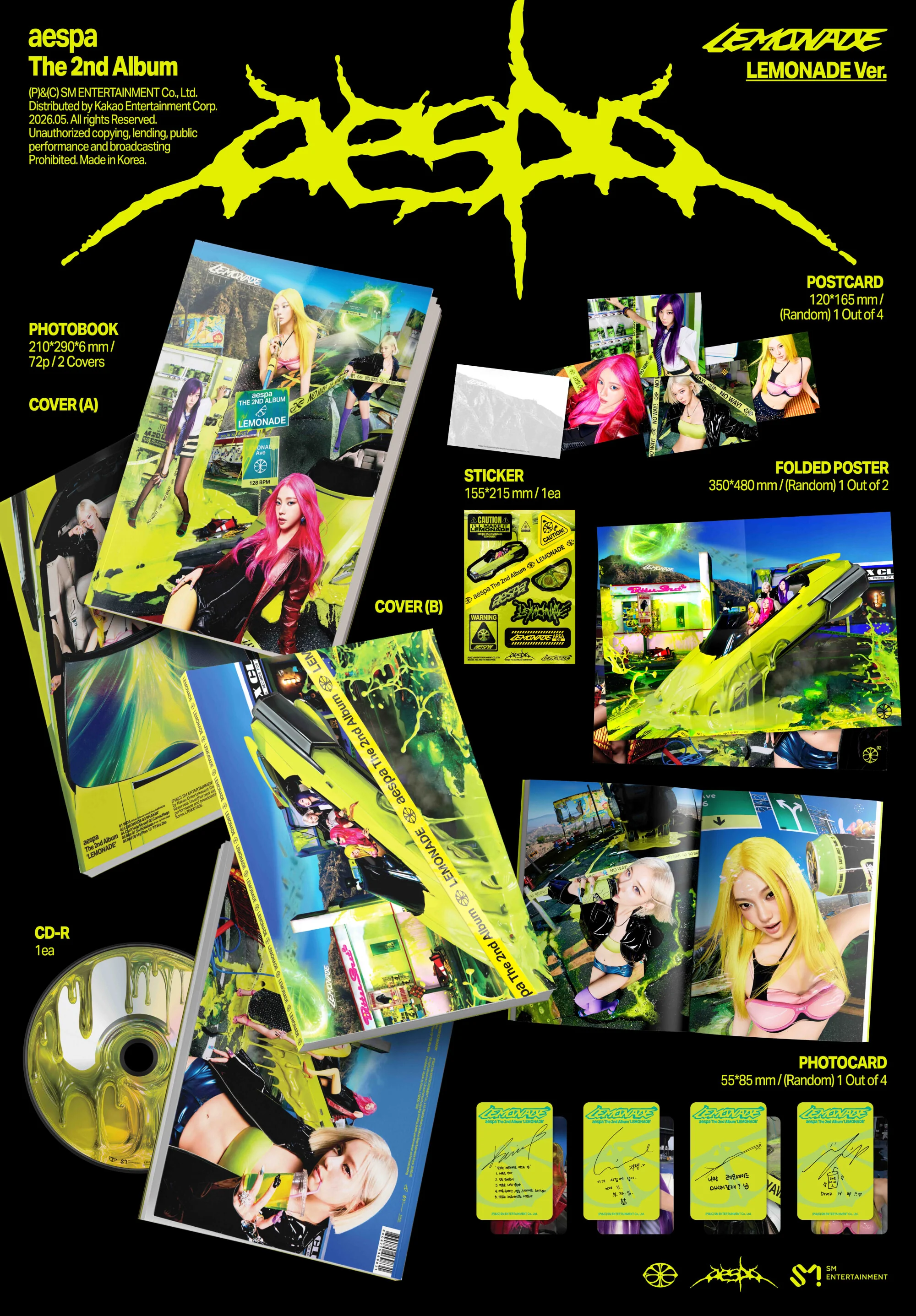 aespa - LEMONADE - 2nd Album (LEOMANDE Ver.) - Image 2