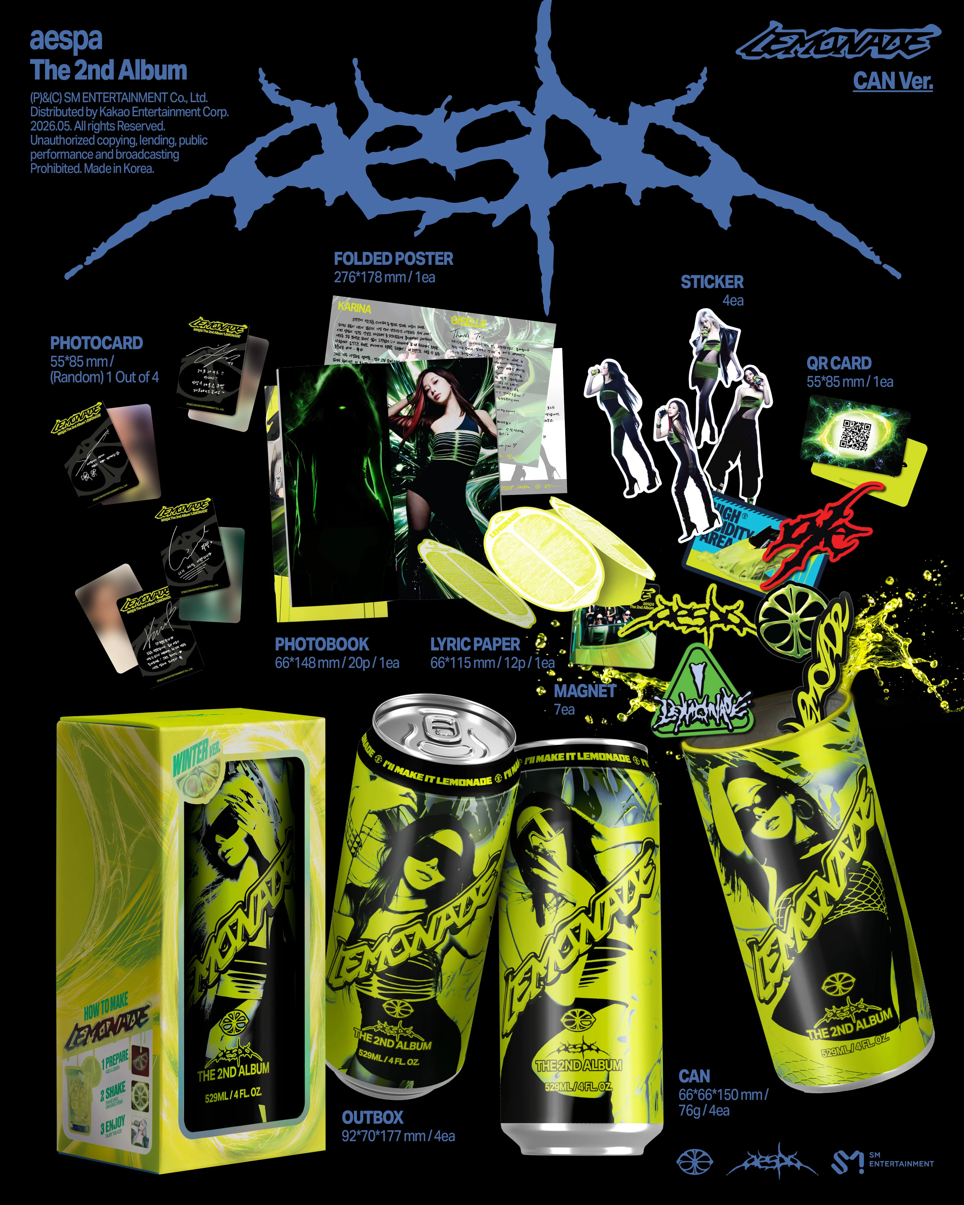 aespa - LEMONADE - 2nd Album (CAN Ver.) - Image 2