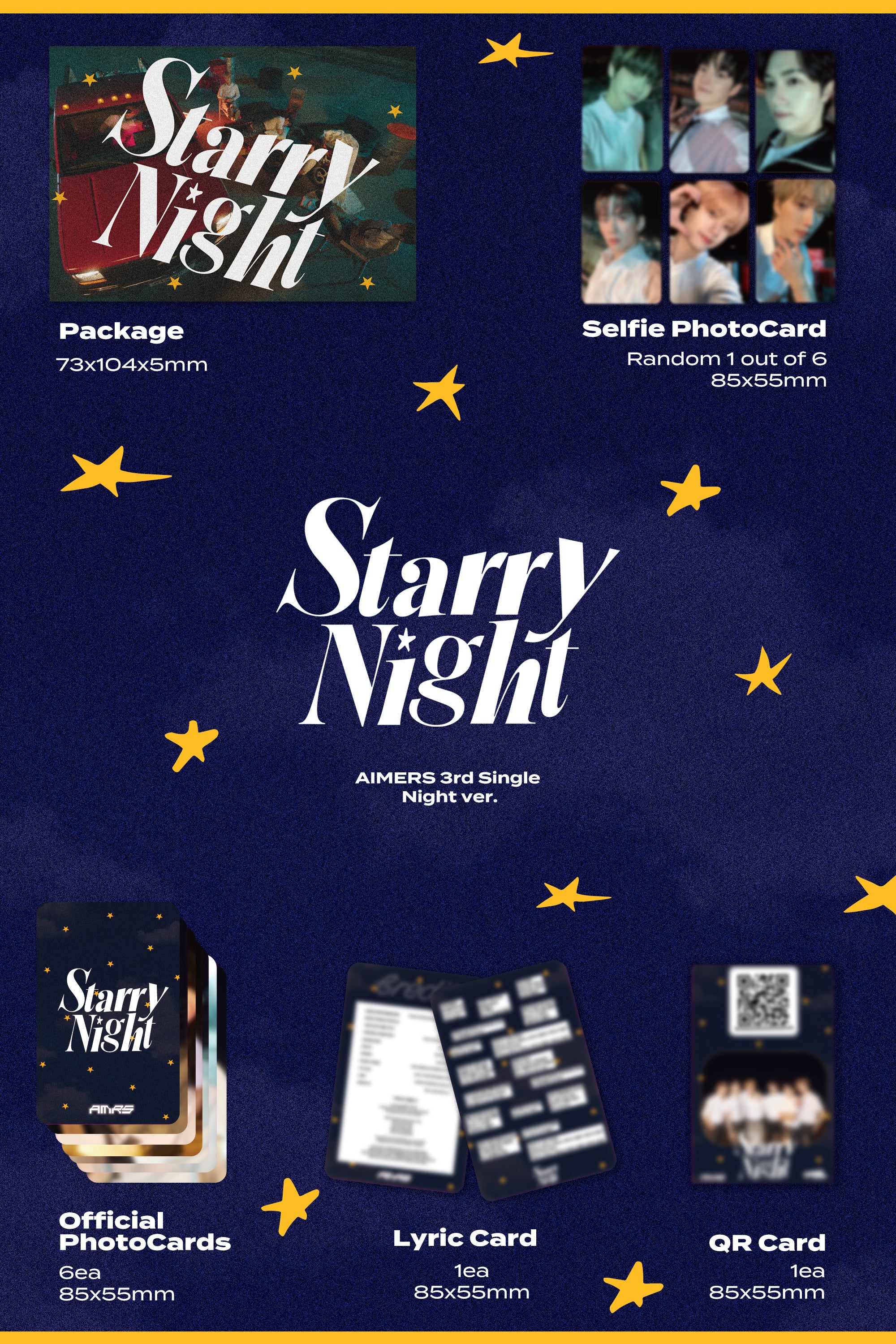 AIMERS - Starry Night - 3rd Single Album - Image 3
