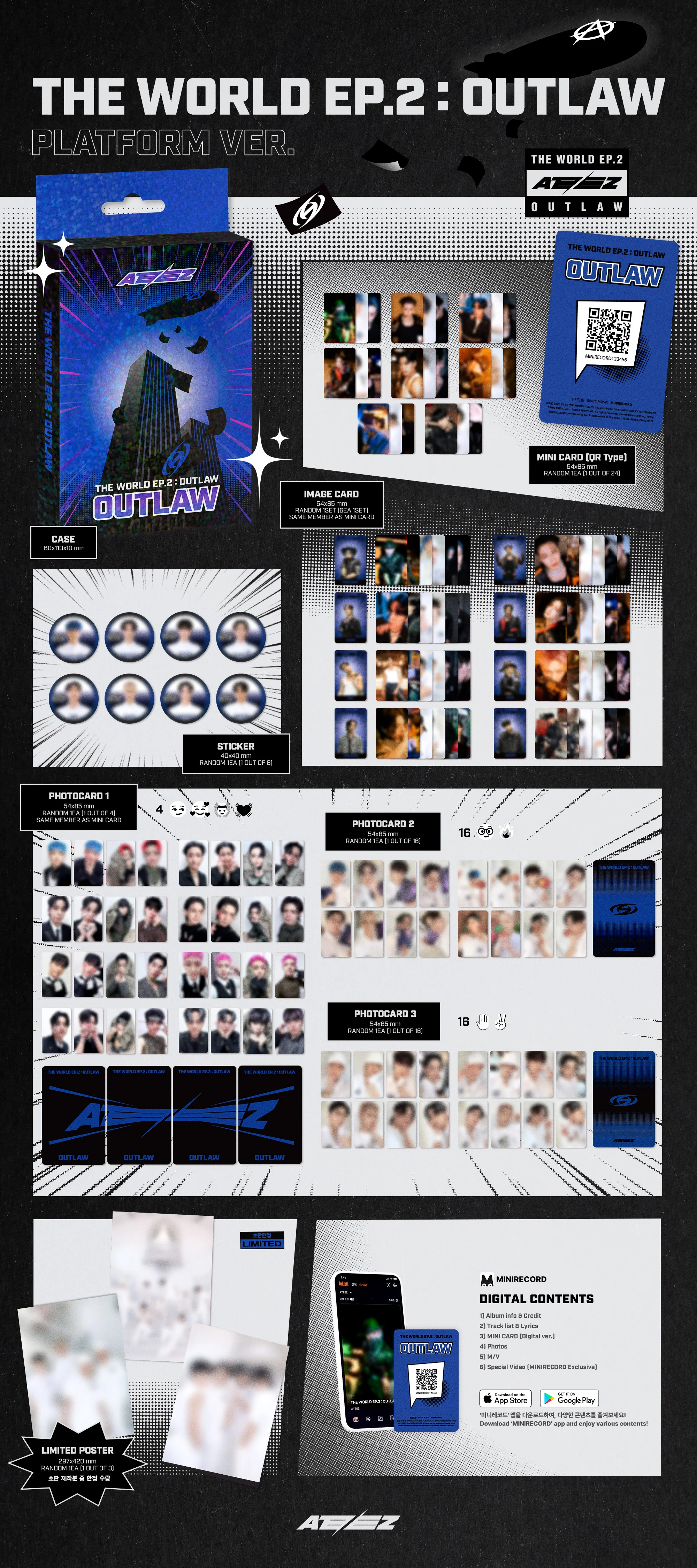 ATEEZ - THE WORLD EP.2 : OUTLAW - 9th Mini Album (Platform Ver.) - Image 2