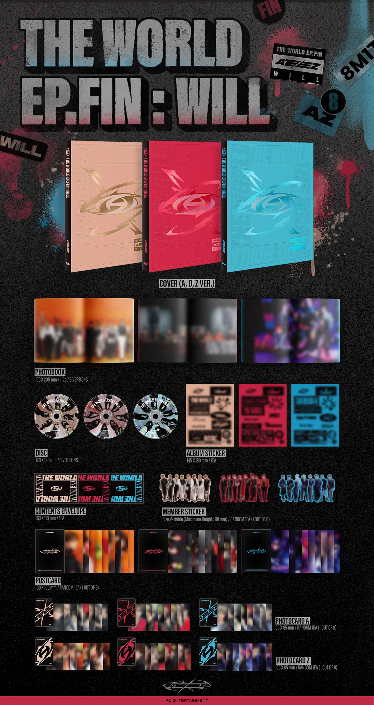 ATEEZ - THE WORLD EP.FIN : WILL - 2nd Full Album (Standard Ver.) - Image 2