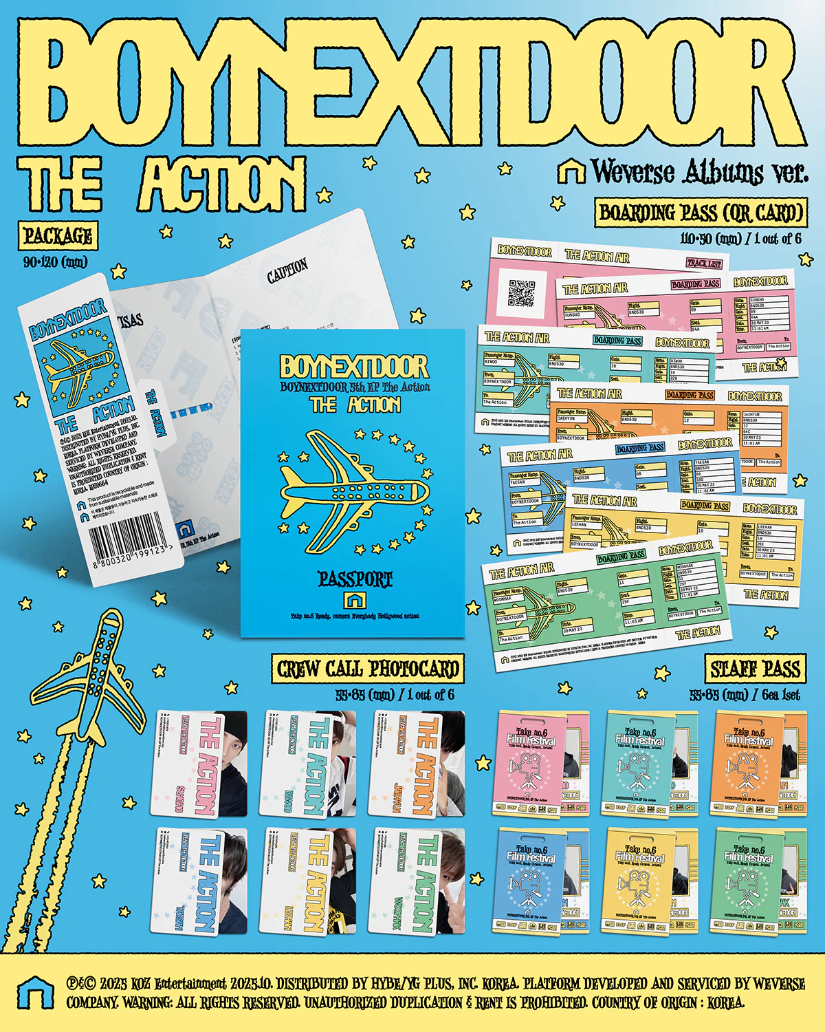 BOYNEXTDOOR - The Action - 5th EP Album (Weverse Albums Ver.) - Image 2