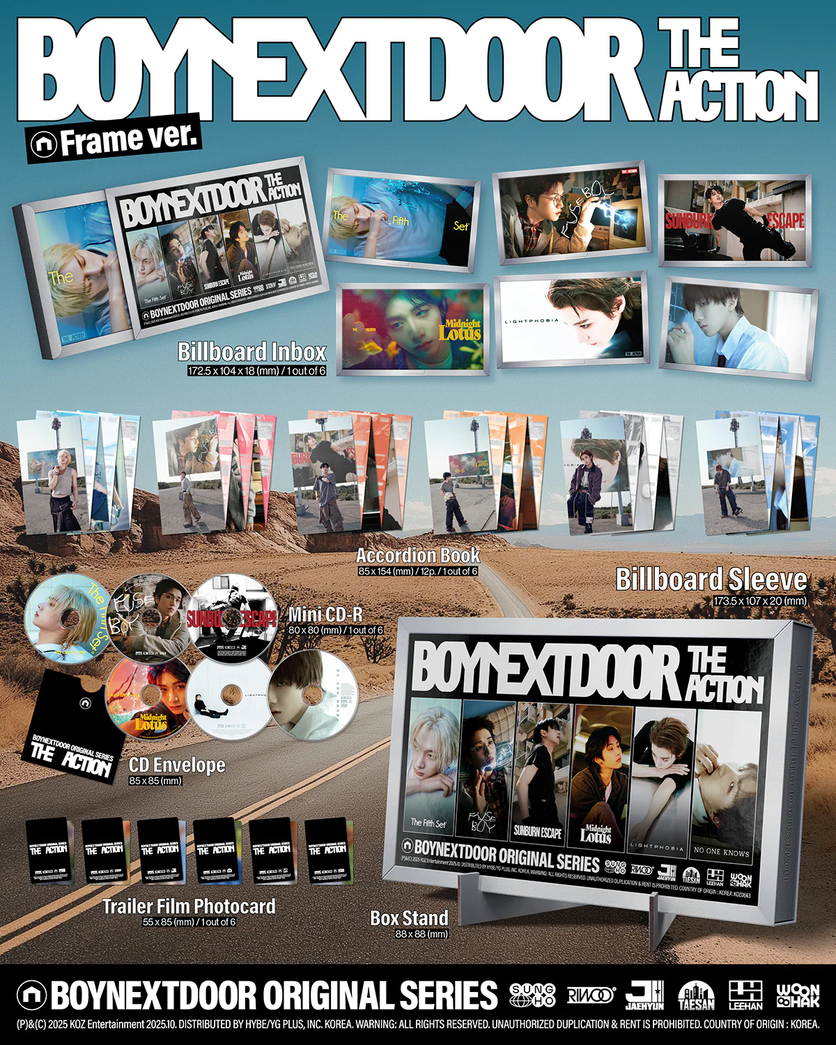 BOYNEXTDOOR - The Action - 5th EP Album (Frame Ver.) - Image 2