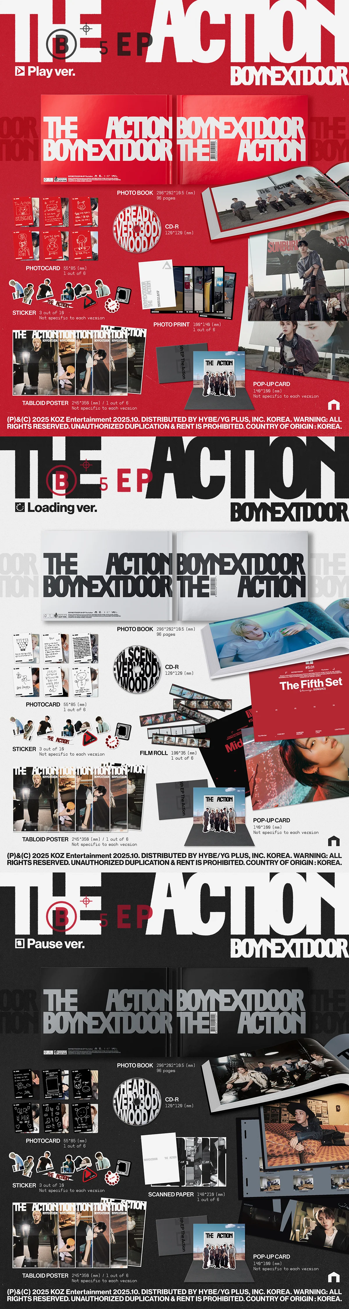 BOYNEXTDOOR - The Action - 5th EP Album (Standard Ver.) - Image 2