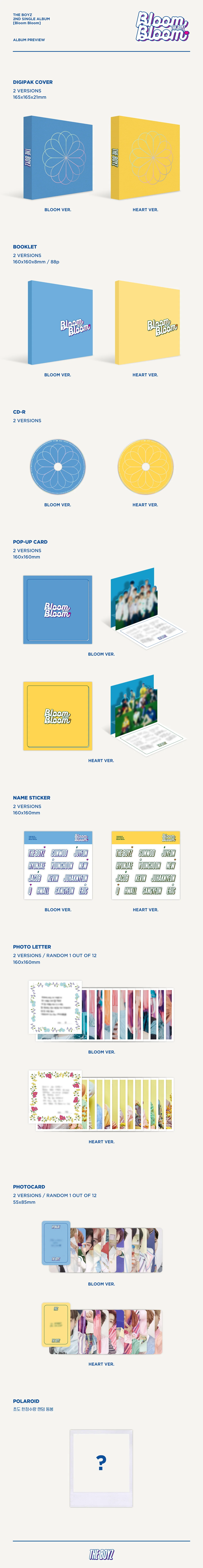 THE BOYZ - BLOOM BLOOM - 2nd Single Album - Image 2