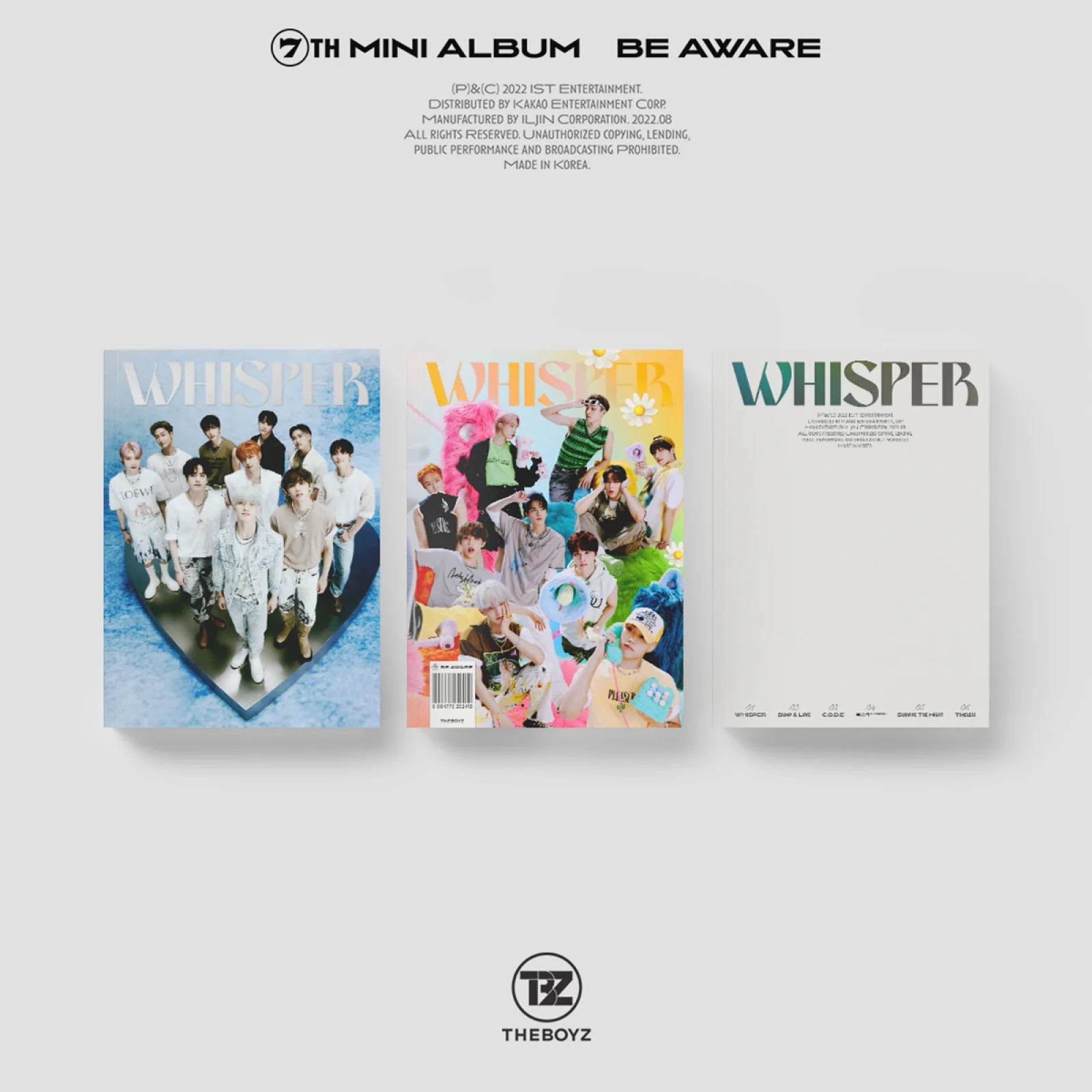 THE BOYZ - BE AWARE - 7th Mini Album
