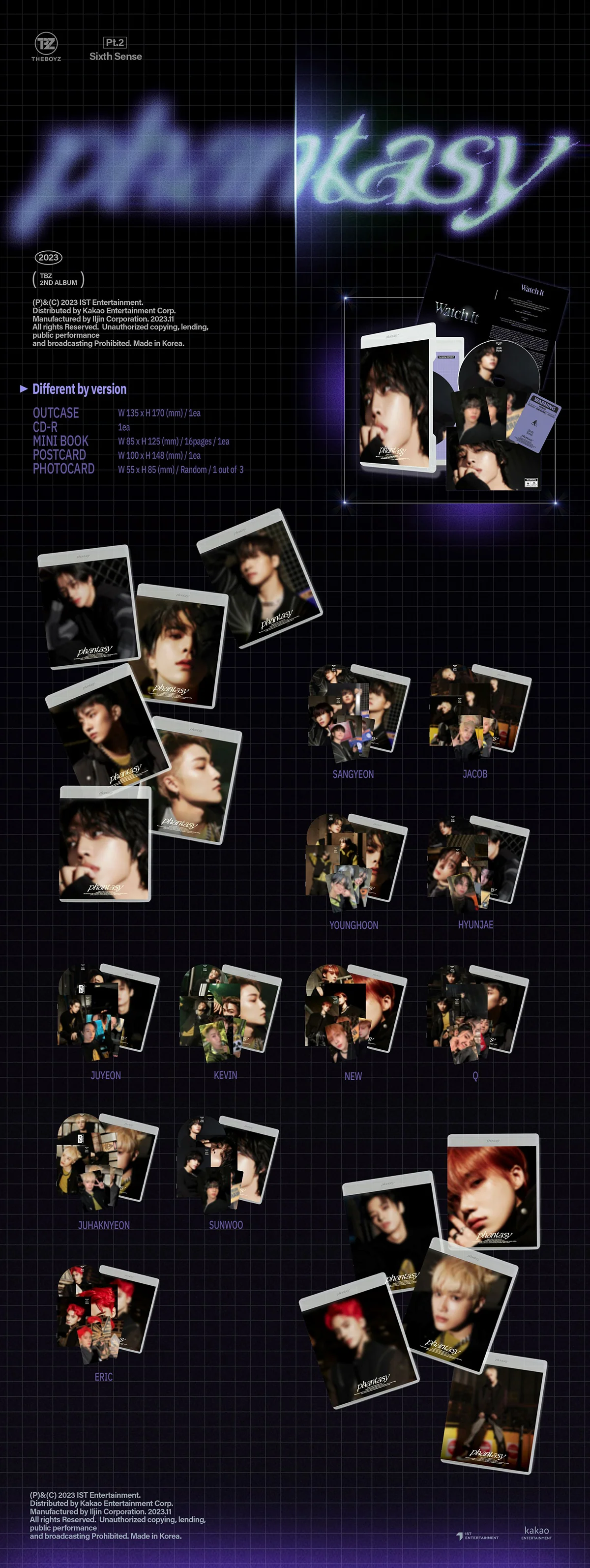 THE BOYZ - PHANTASY Part 2 Sixth Sense - 2nd Album (DVD Ver.) - Image 2
