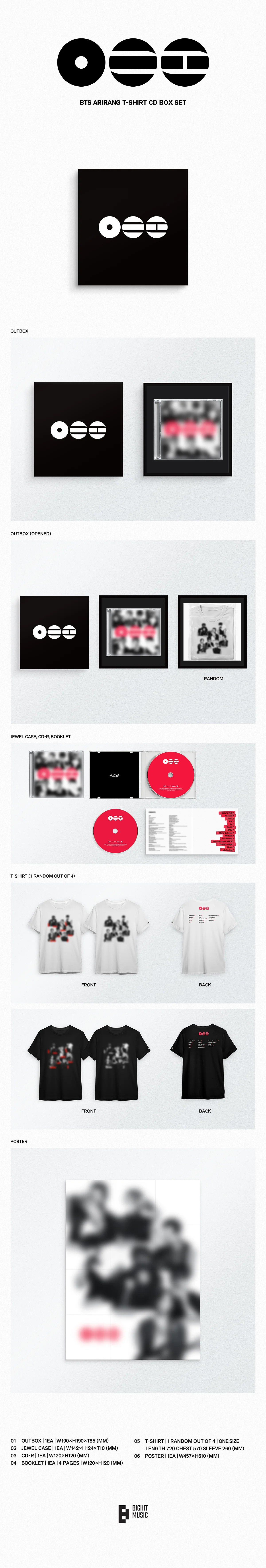 BTS - ARIRANG - 5th Full Album (T-Shirt CD Box Set) - Image 2
