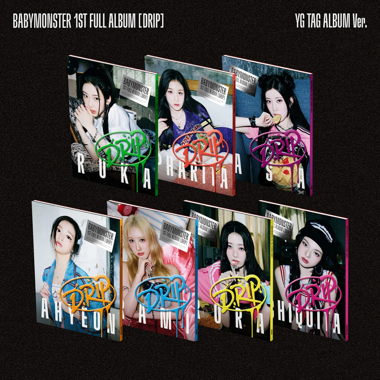 BABYMONSTER - DRIP - 1st Full Album (YG TAG Album Ver.)