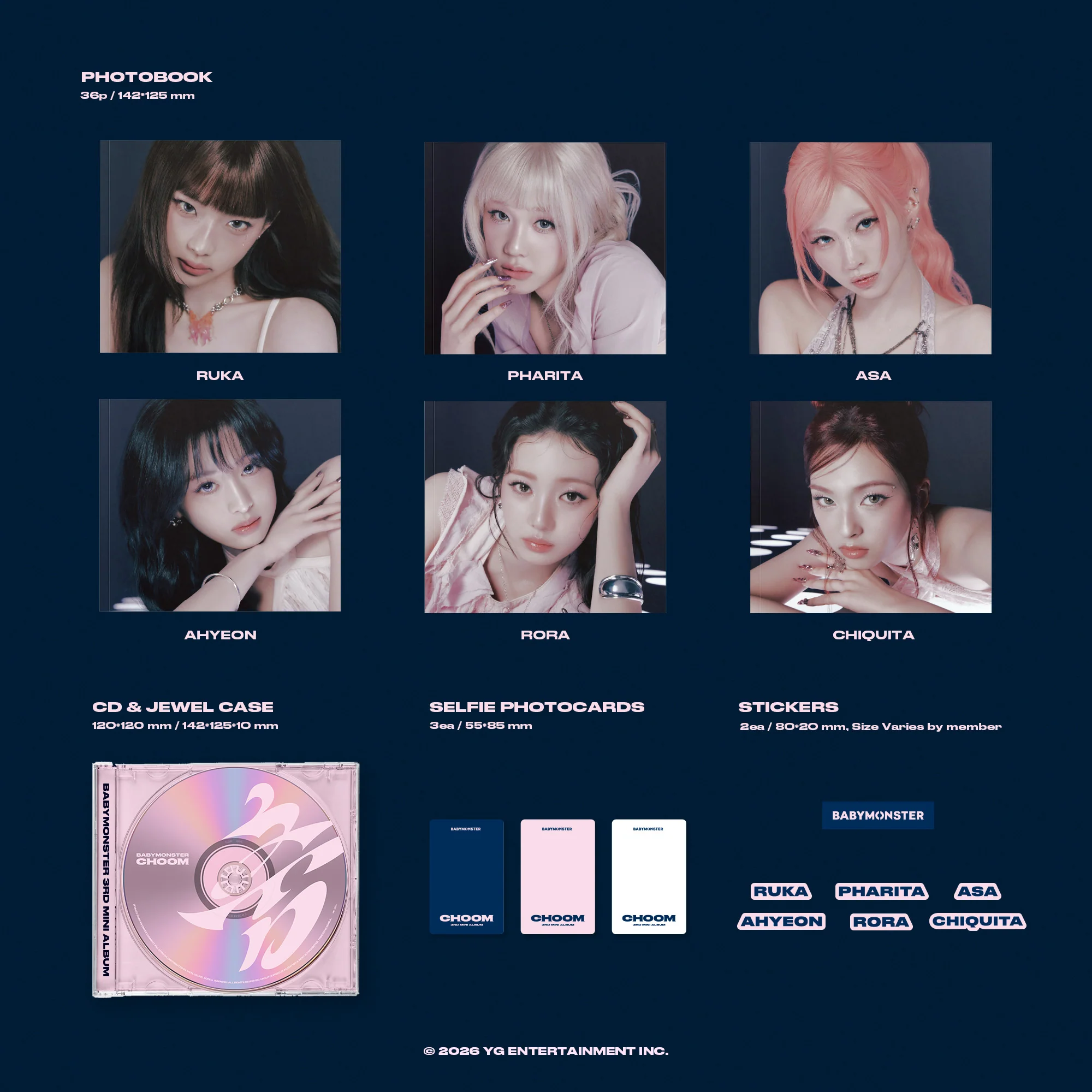 BABYMONSTER - CHOOM - 3rd Mini Album (Jewel Ver.) - Image 3