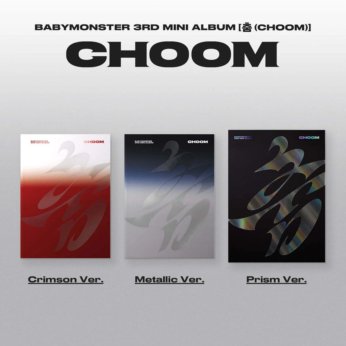 (EXCLUSIVE PHOTOCARD) BABYMONSTER - CHOOM - 3rd Mini Album (Crimson Ver.)