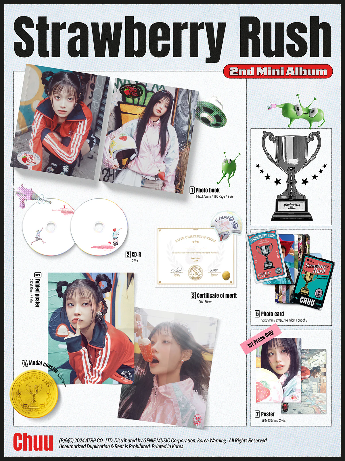 CHUU - Strawberry Rush - 2nd Mini Album (Photobook Ver.) - Image 2