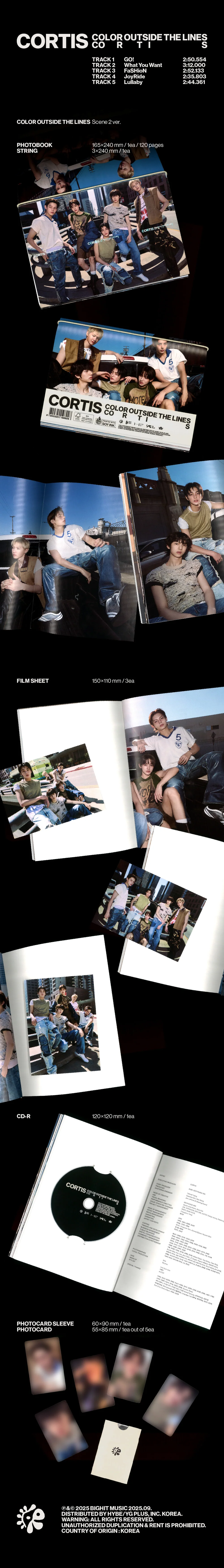 CORTIS - COLOR OUTSIDE THE LINES - 1st EP Album (Standard Ver.) - Image 3