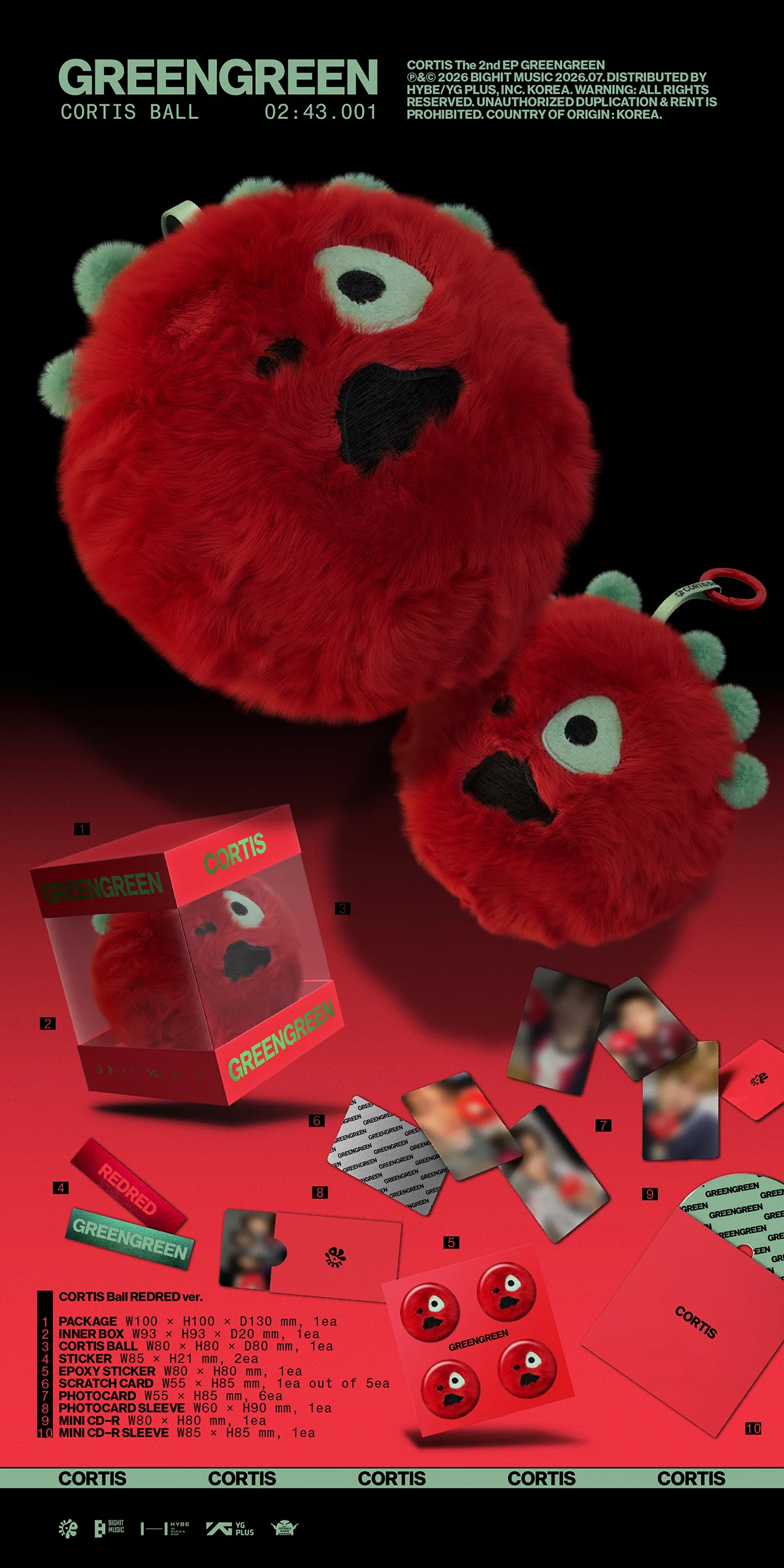 (Pre-Order) CORTIS - GREENGREEN - 2ND EP Album (CORTIS Ball Ver.) - Image 3