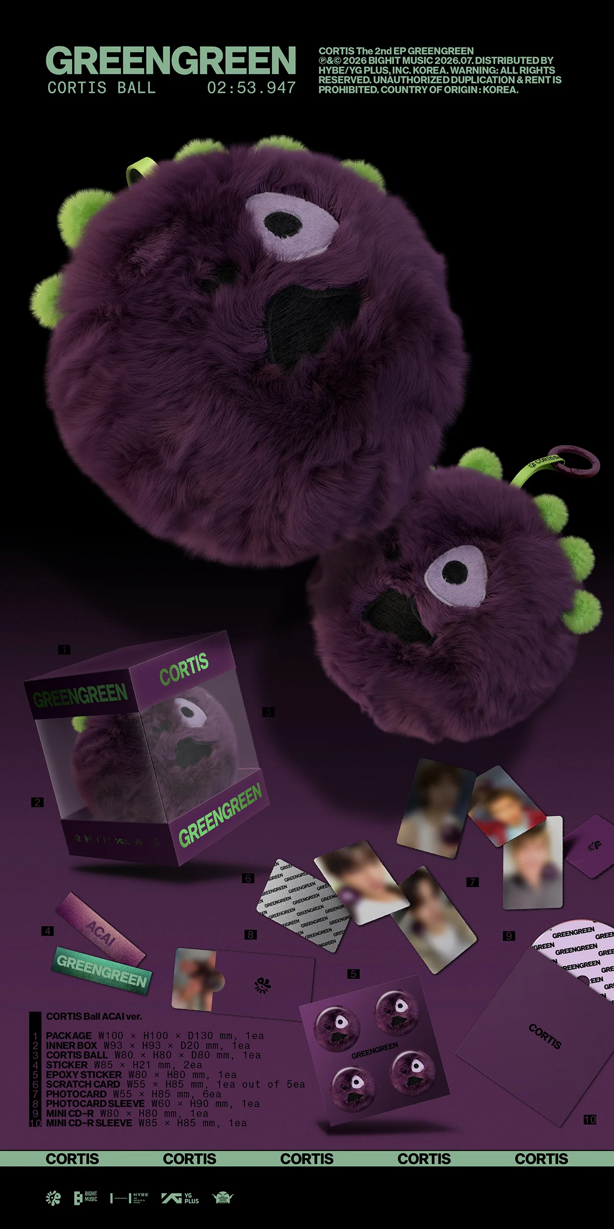(Pre-Order) CORTIS - GREENGREEN - 2ND EP Album (CORTIS Ball Ver.) - Image 4