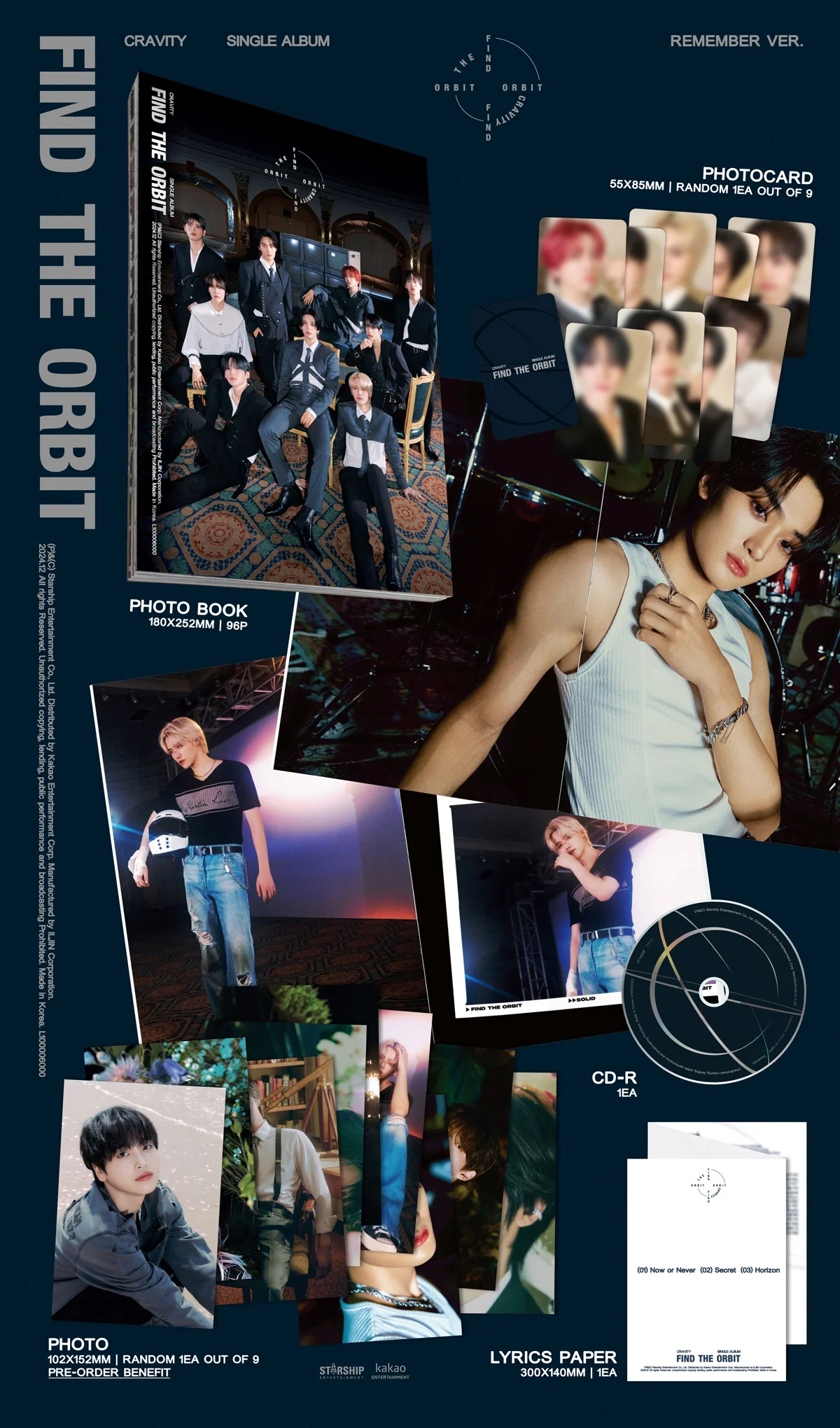 CRAVITY - FIND THE ORBIT - Single Album (Special / REMEMBER Ver.) - Image 2