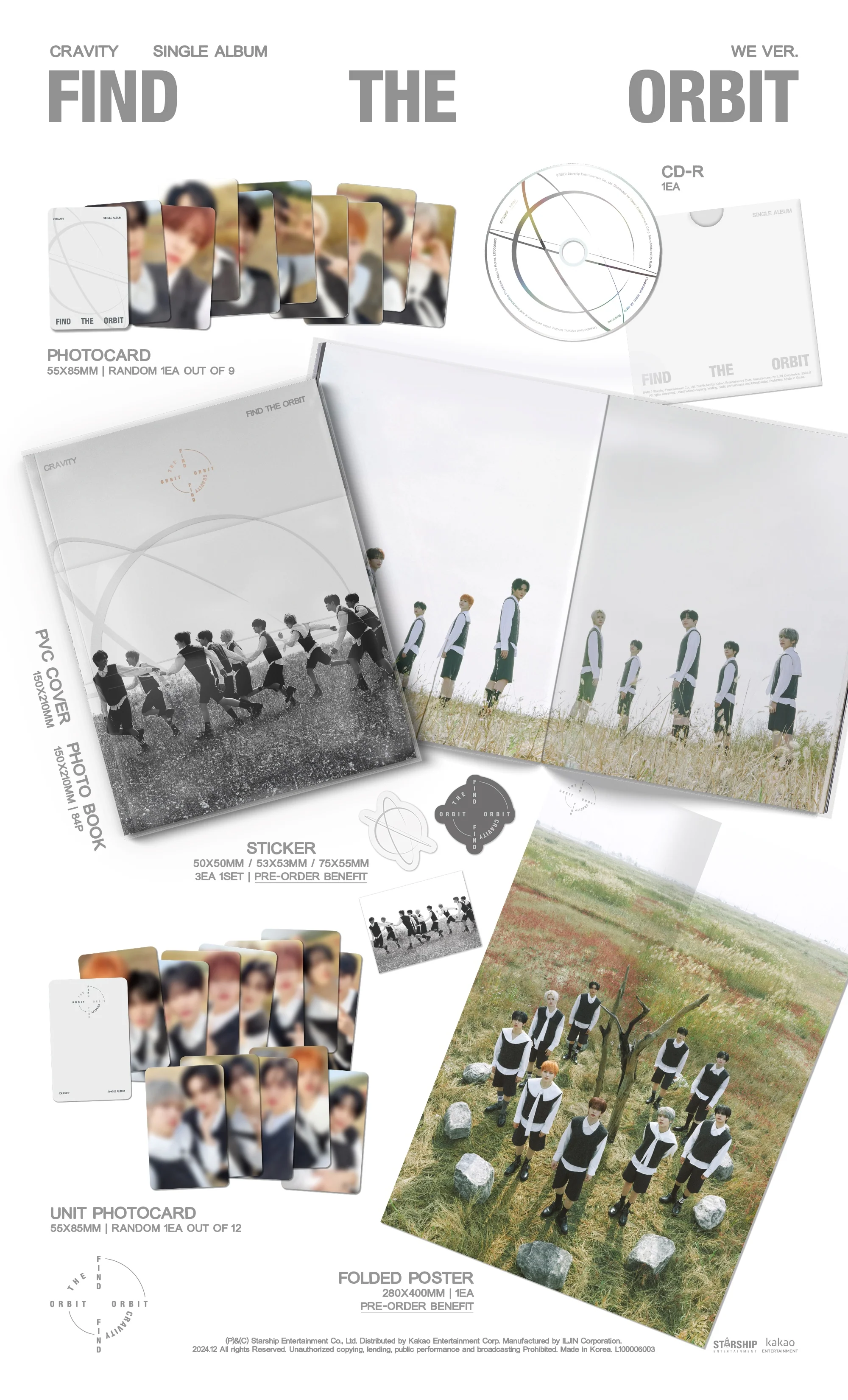 CRAVITY - FIND THE ORBIT - Single Album (WE Ver.) - Image 2
