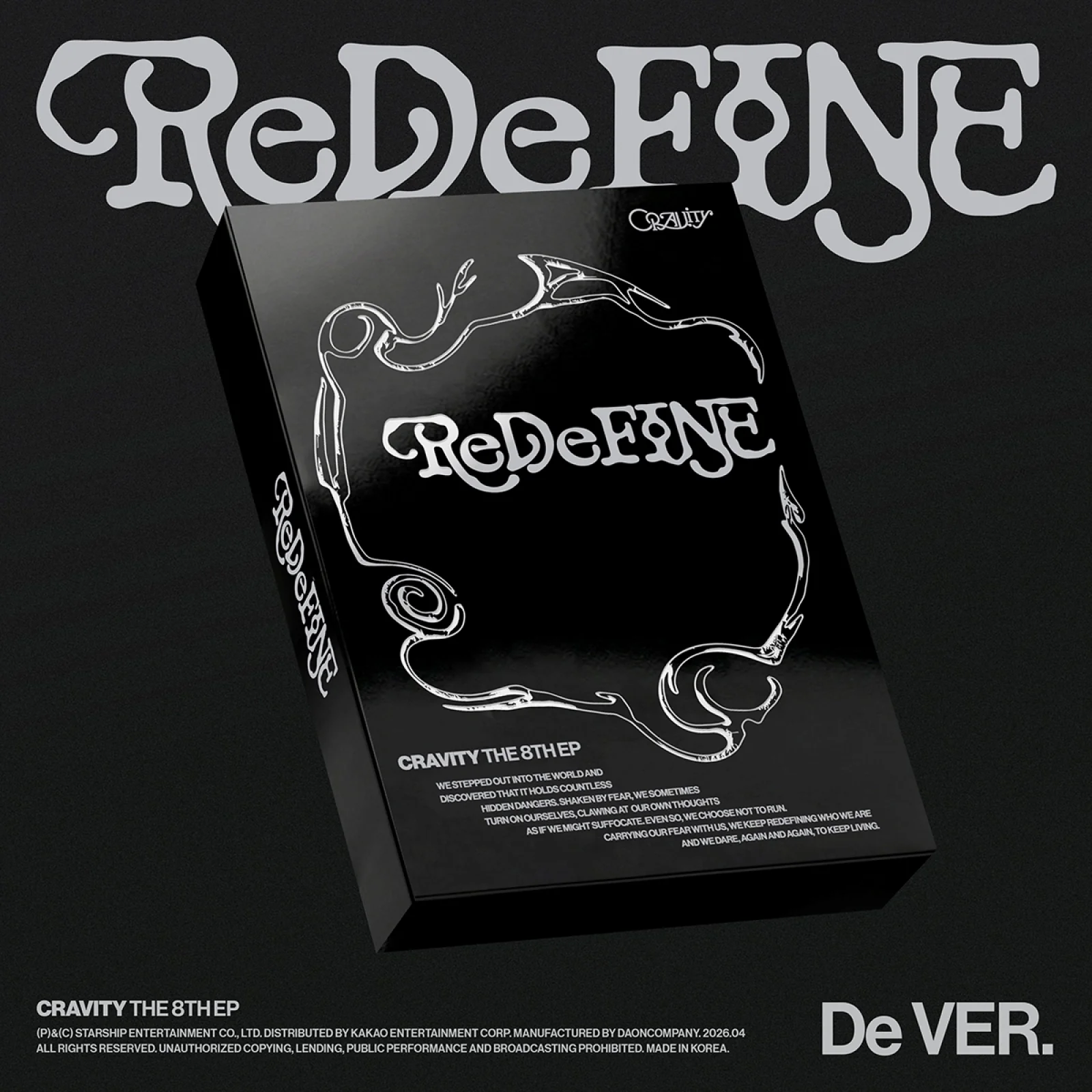 CRAVITY - ReDeFINE - 8th EP Album (De Ver. / Limited)