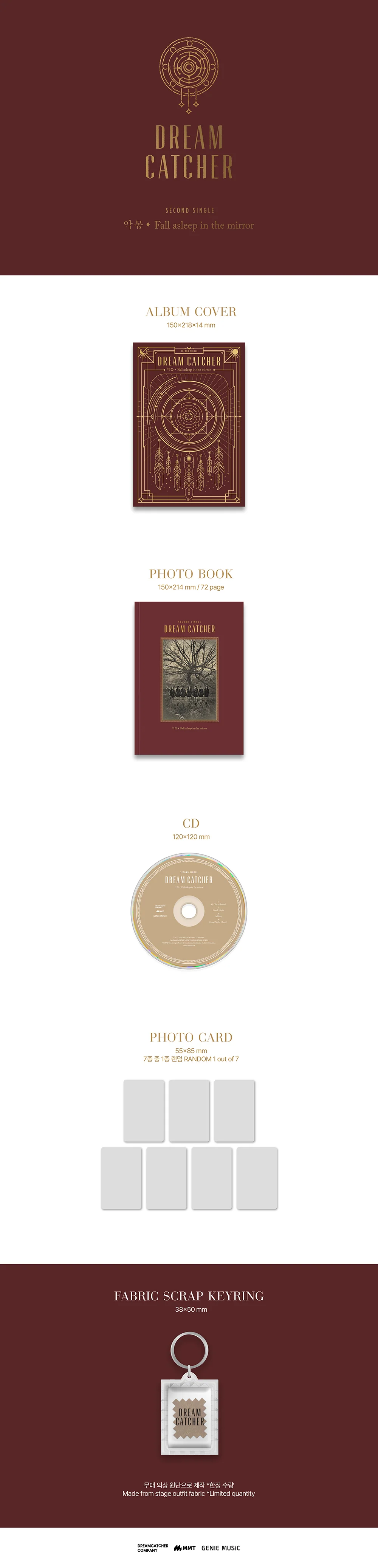 Dreamcatcher - Fall asleep in the mirror - 2nd Single Album - Image 2