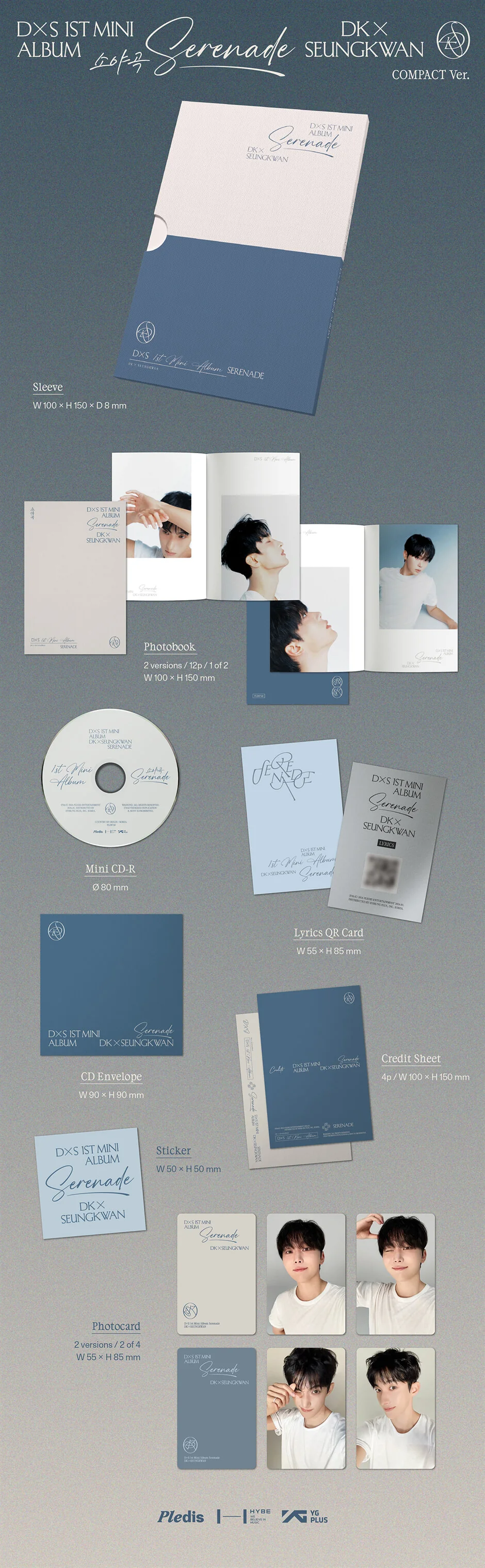 DK X SEUNGKWAN (SEVENTEEN) - 소야곡(SERENADE) - 1st Mini Album (Compact Ver.) - Image 2