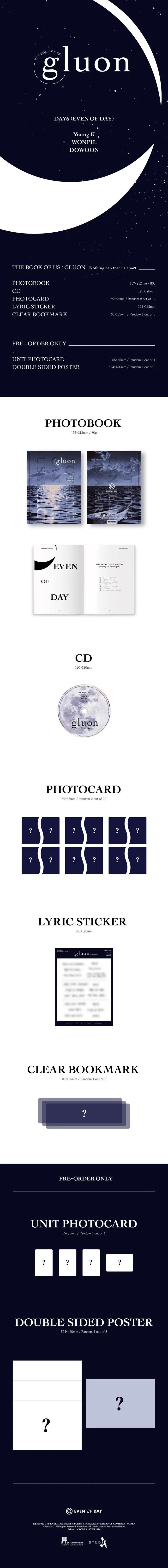 DAY6 (EVEN OF DAY) - The Book of Us : Gluon - 1st Mini Album - Image 2