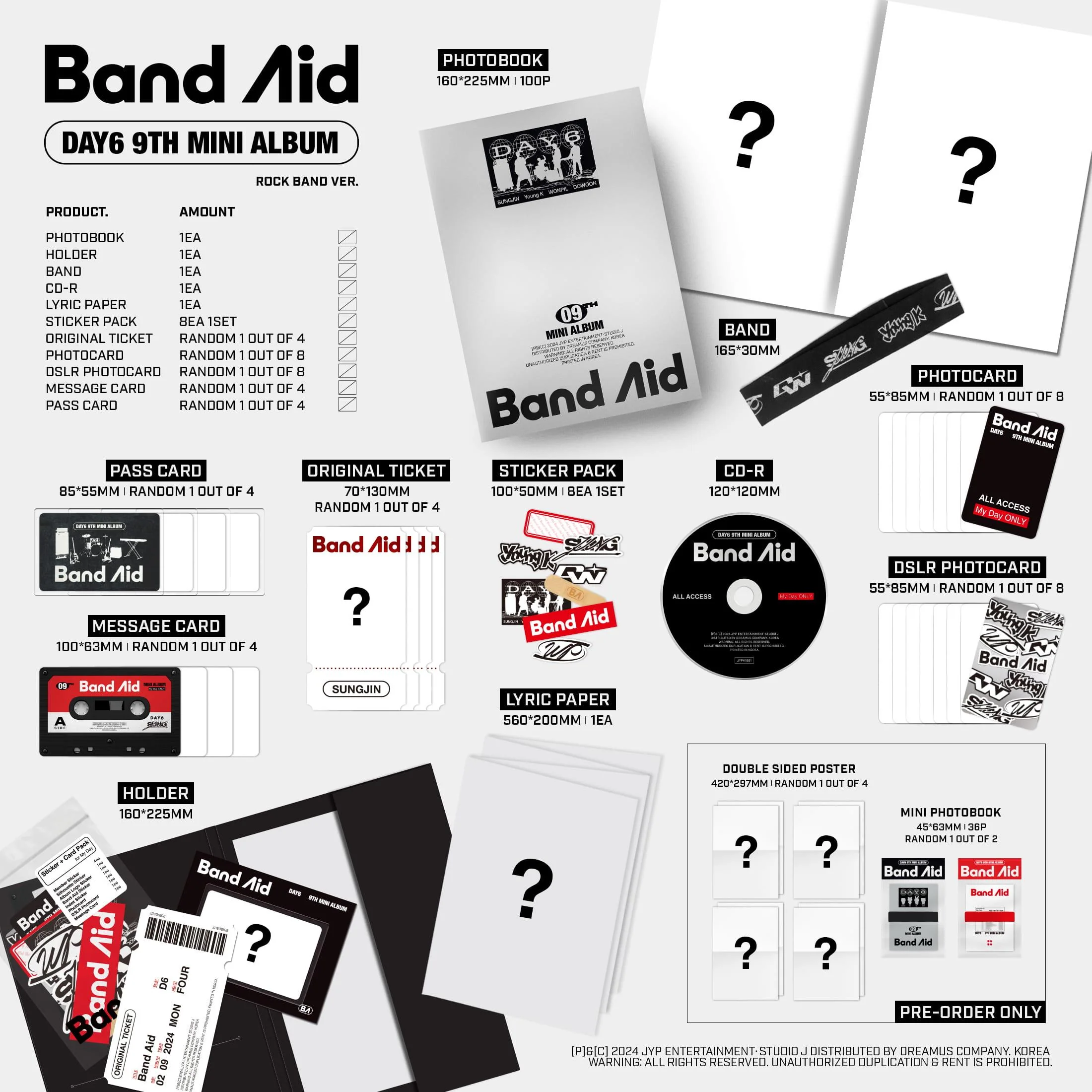DAY6 - Band Aid - 9th Mini Album (Standard Ver.) - Image 2