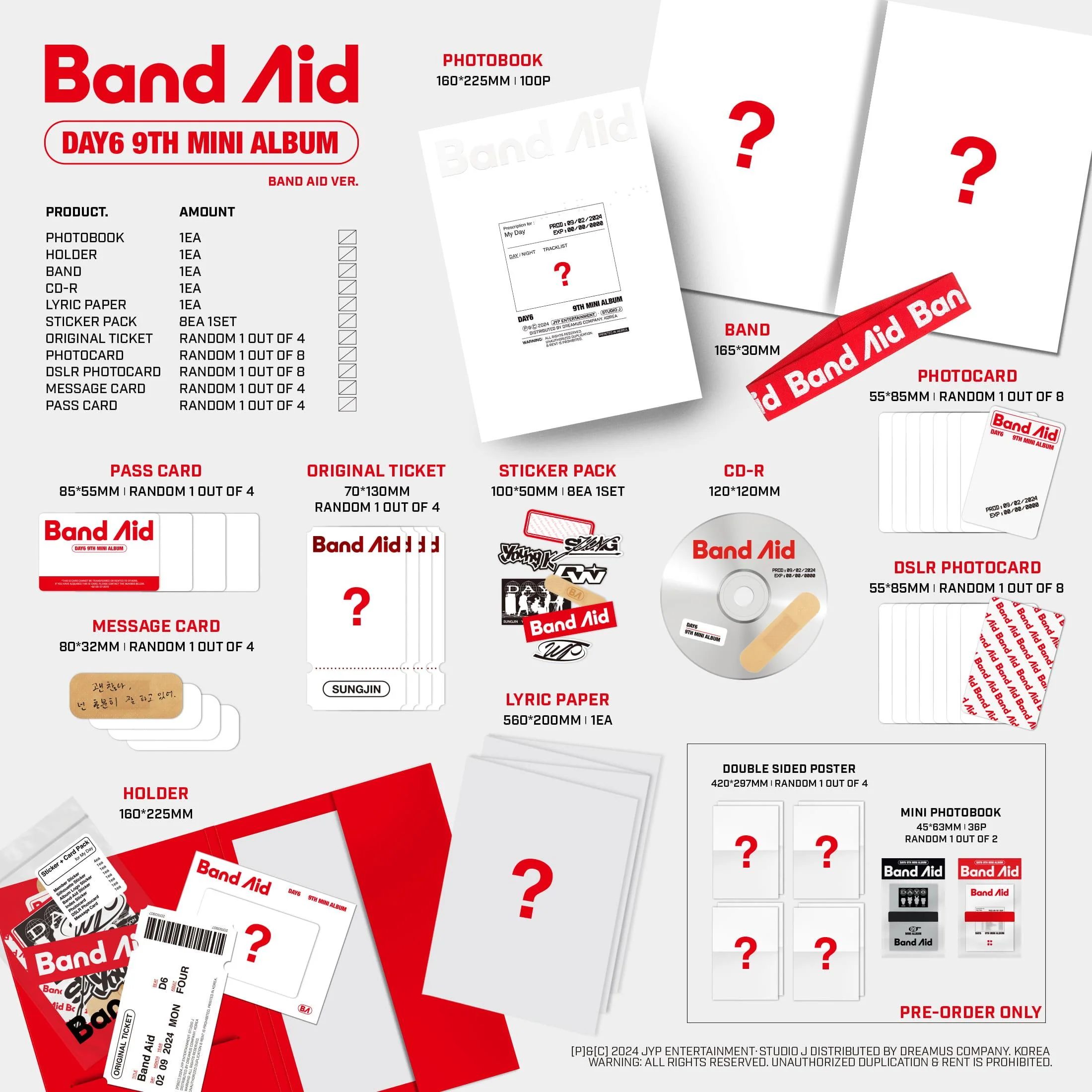 DAY6 - Band Aid - 9th Mini Album (Standard Ver.) - Image 3