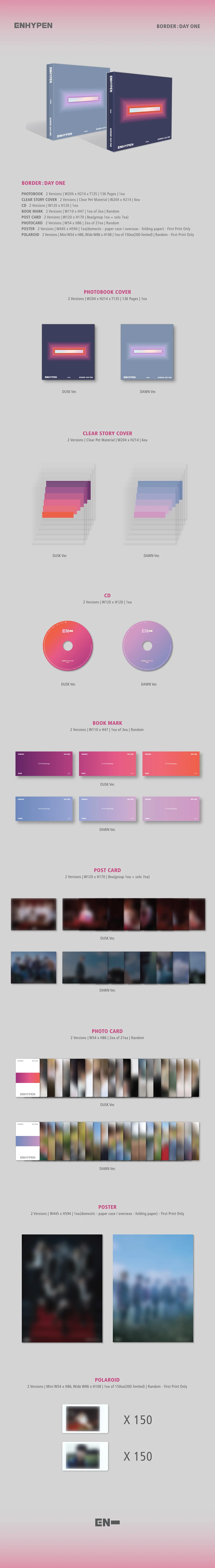 ENHYPEN - BORDER : DAY ONE - 1st Mini Album - Image 2