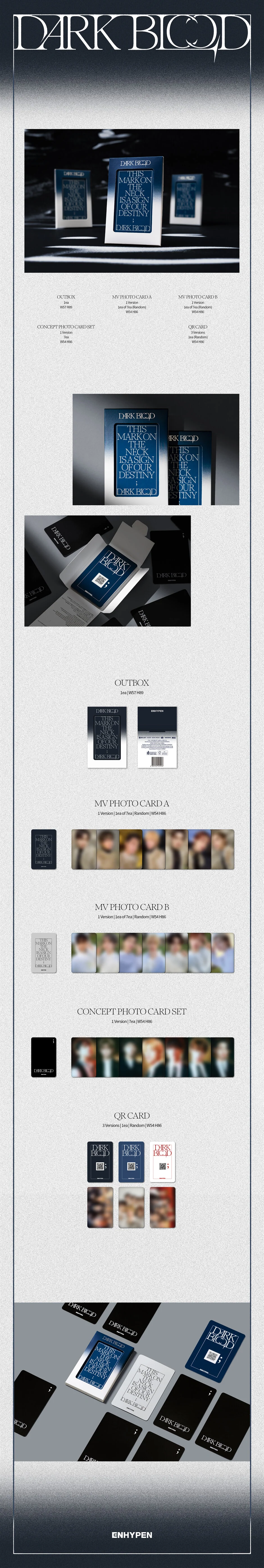 ENHYPEN - DARK BLOOD - 4th Mini Album (Weverse Album Ver.) - Image 2