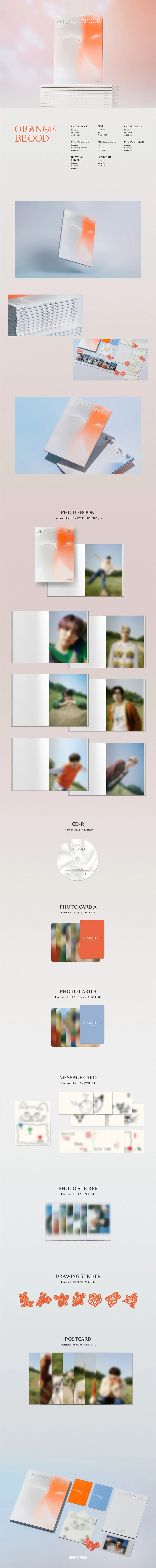 ENHYPEN - ORANGE BLOOD - 5th Mini Album (ENGENE Ver.) - Image 2