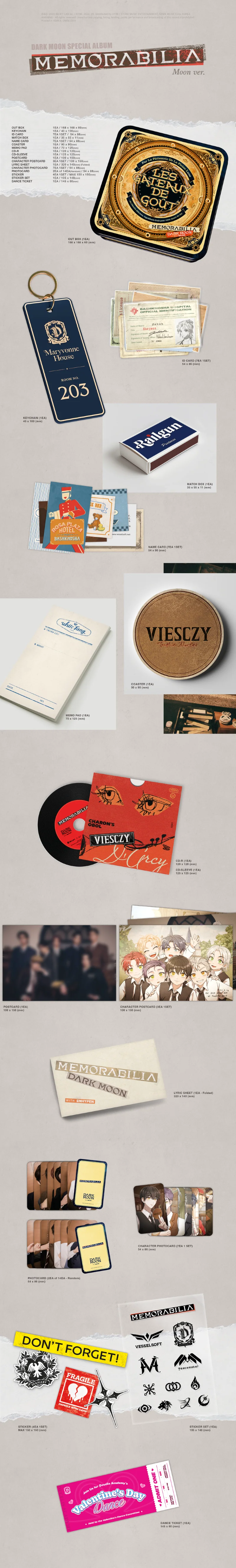 ENHYPEN - MEMORABILIA - DARK MOON Special Album (Moon Ver.) - Image 2