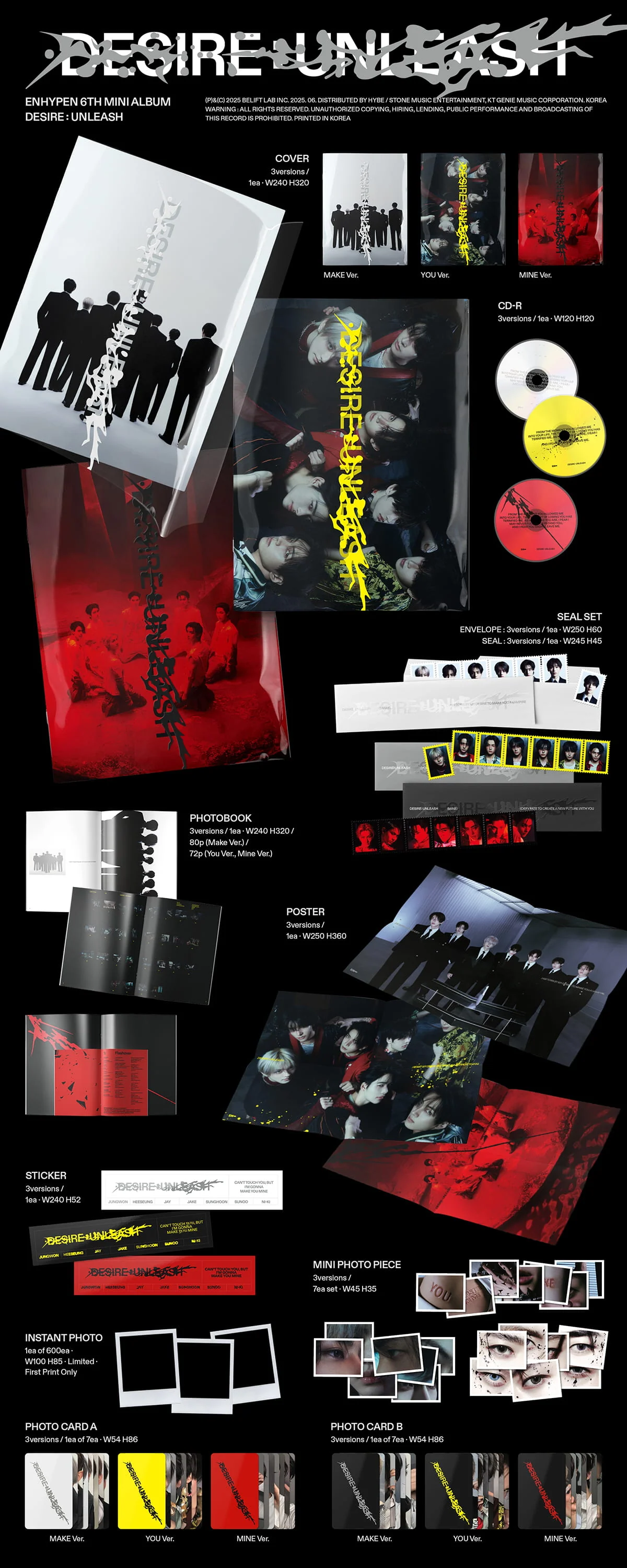 ENHYPEN - DESIRE : UNLEASH - 6th Mini Album (Standard Ver.) - Image 2