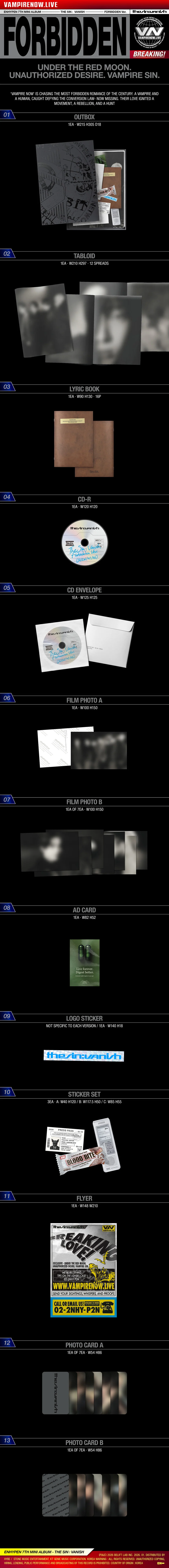 ENHYPEN - THE SIN : VANISH - 7th Mini Album (Standard Ver.) - Image 2