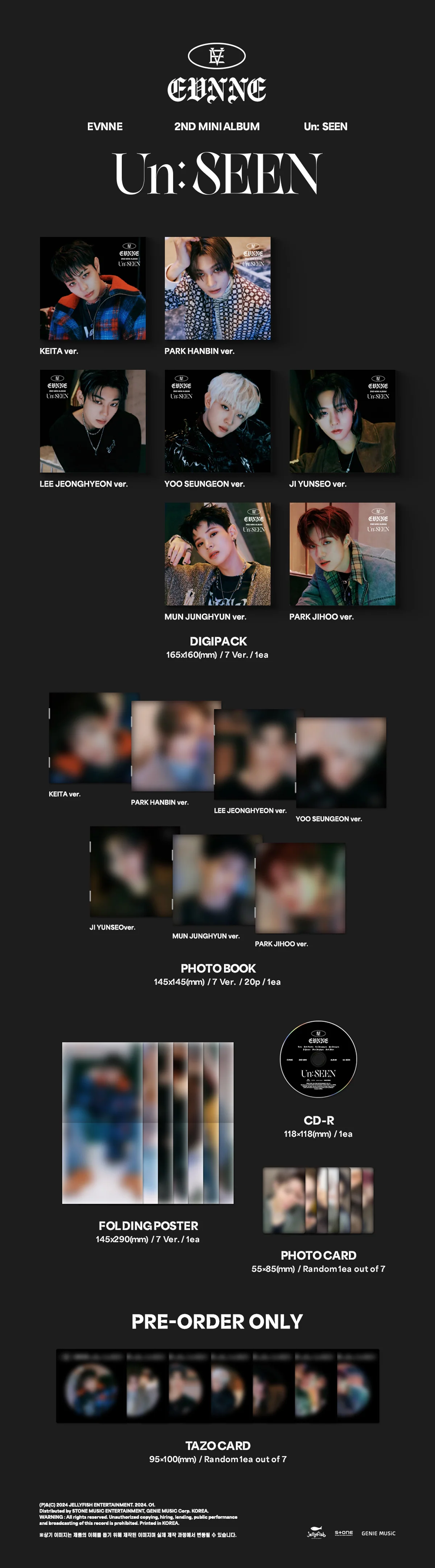 EVNNE - Un: SEEN - 2nd Mini Album (Digipack Ver.) - Image 2