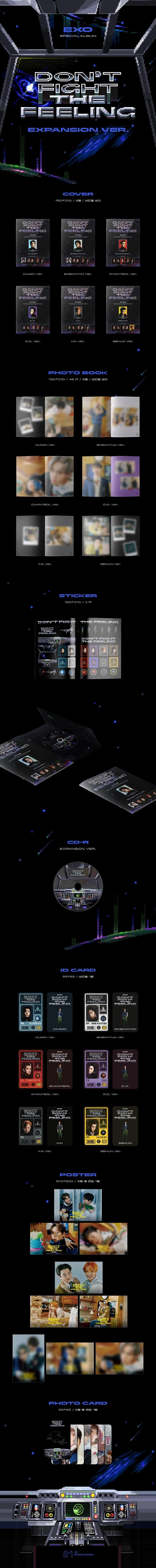 EXO - Don't Fight The Feeling - Album (EXPANSION Ver.) - Image 2