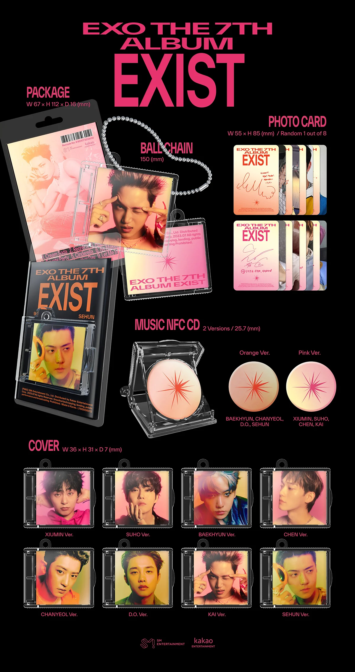 EXO - EXIST - 7th Full Album (SMini Ver.) - Image 2