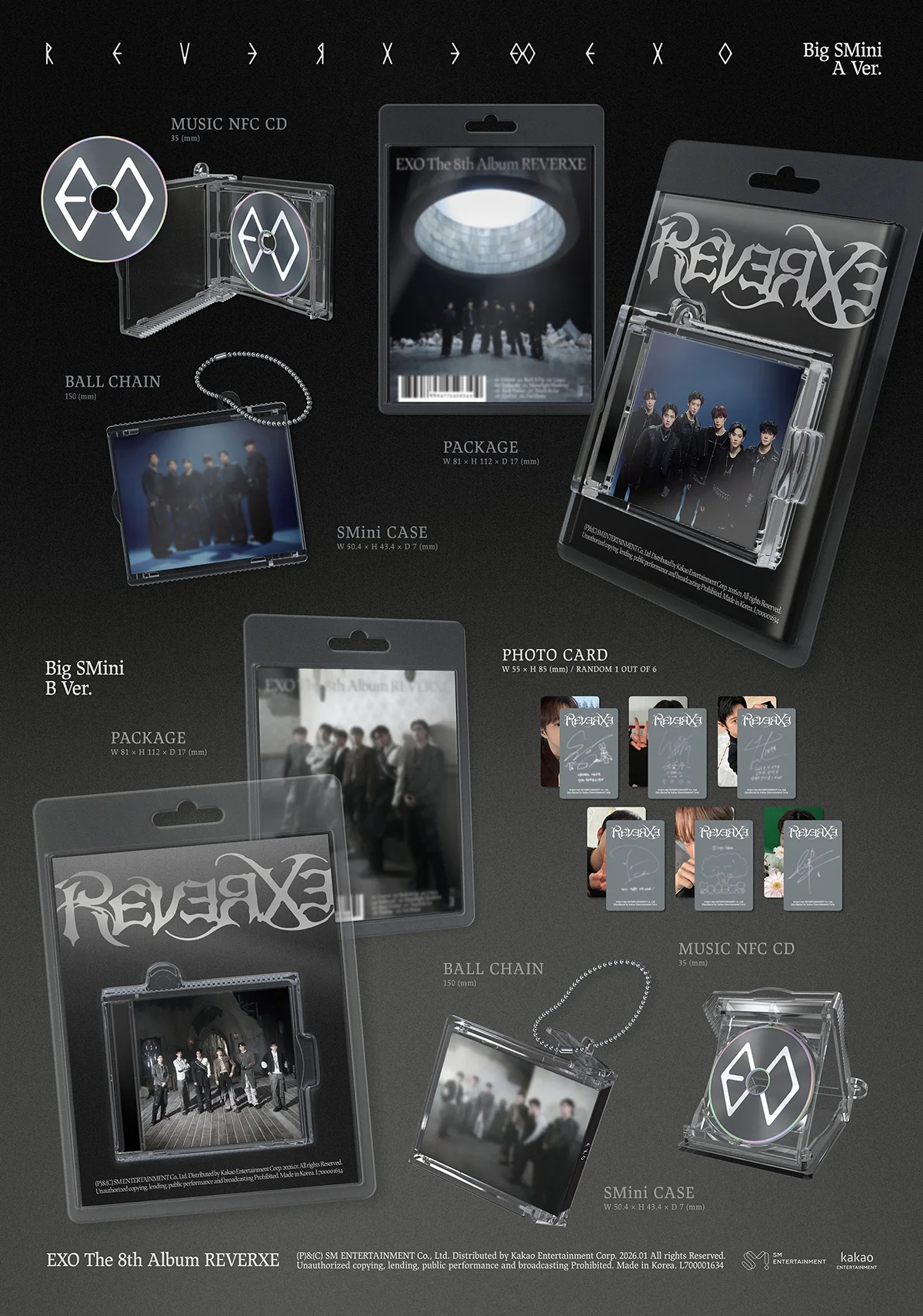 EXO - REVERXE - 8th Mini Album (BigSMini Ver.) - Image 2