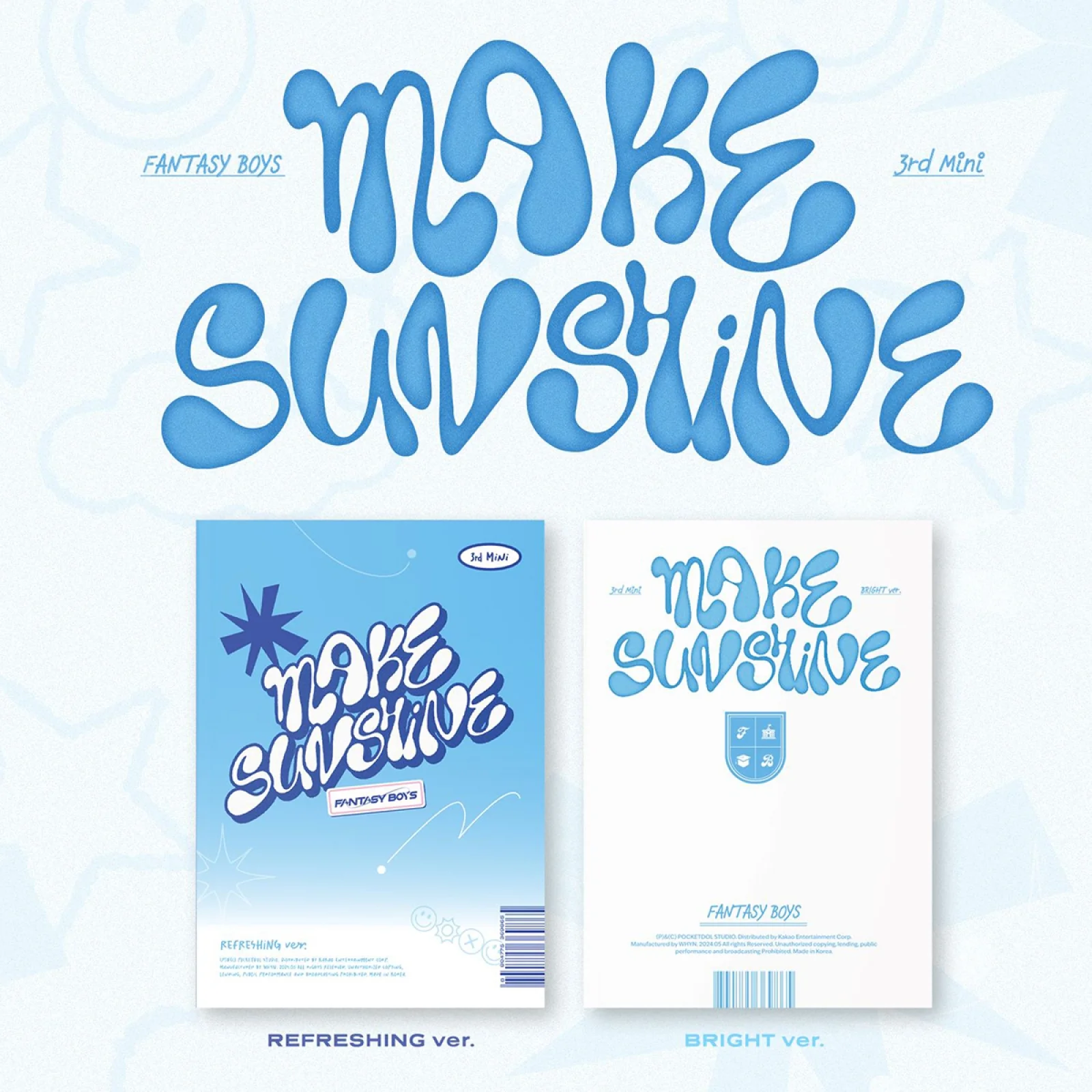 FANTASY BOYS - MAKE SUNSHINE - 3rd Mini Album