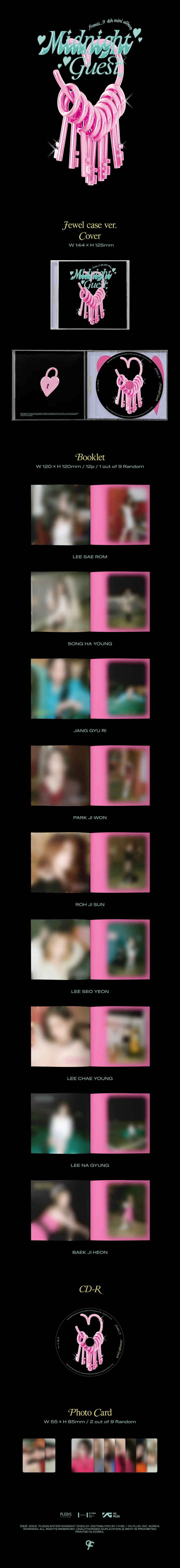 fromis_9 - Midnight Guest - 4th Mini Album (Jewel Case) - Image 2