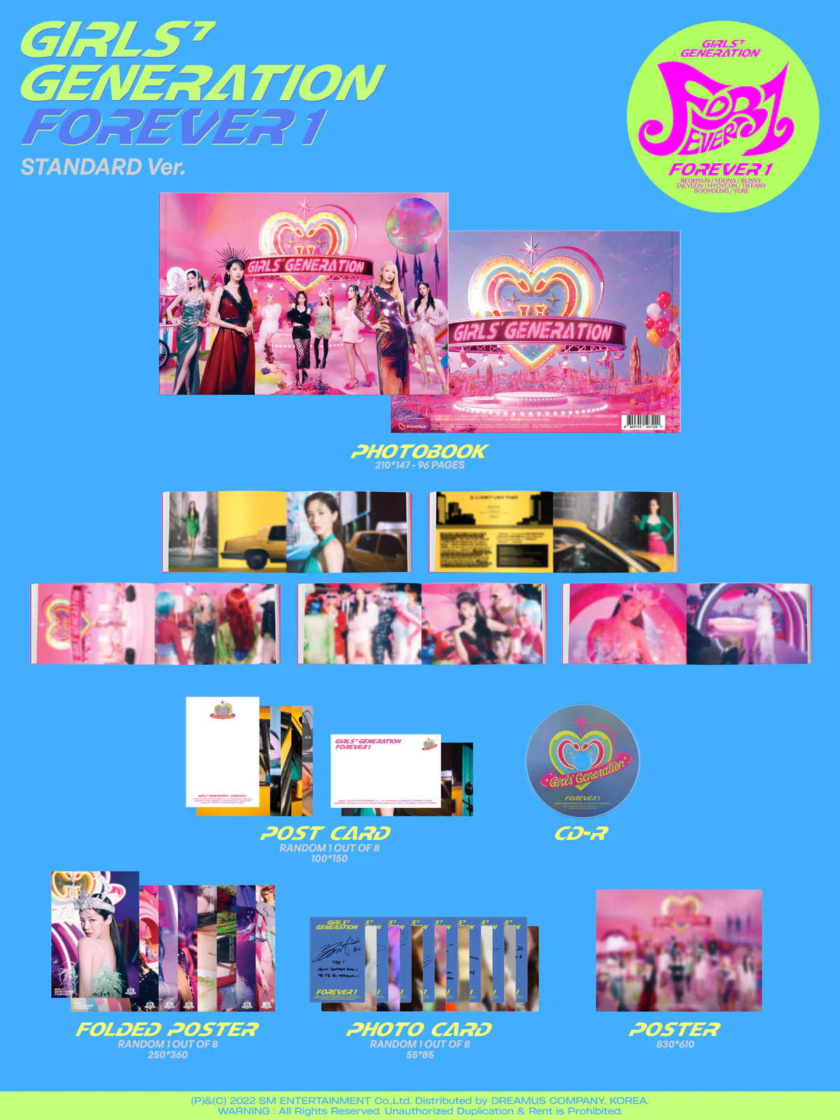 Girls’ Generation - FOREVER 1 - 7th Album (Standard Edition) - Image 2
