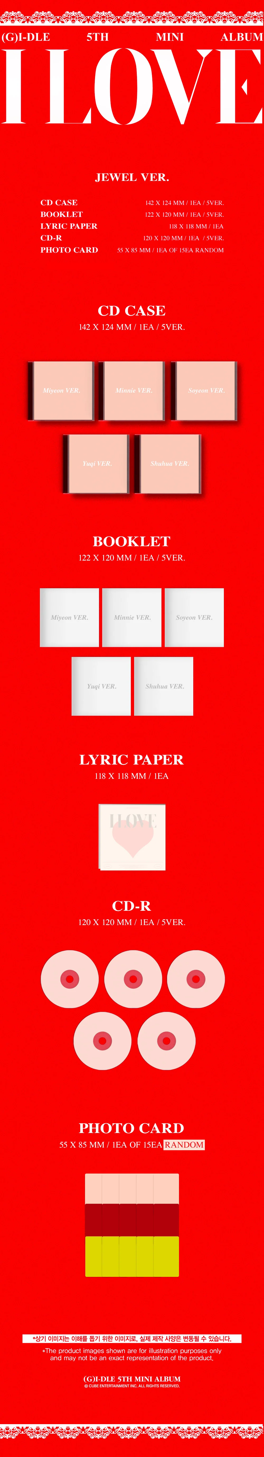(G)I-DLE - I LOVE - 5th Mini Album (Jewel Ver.) - Image 2