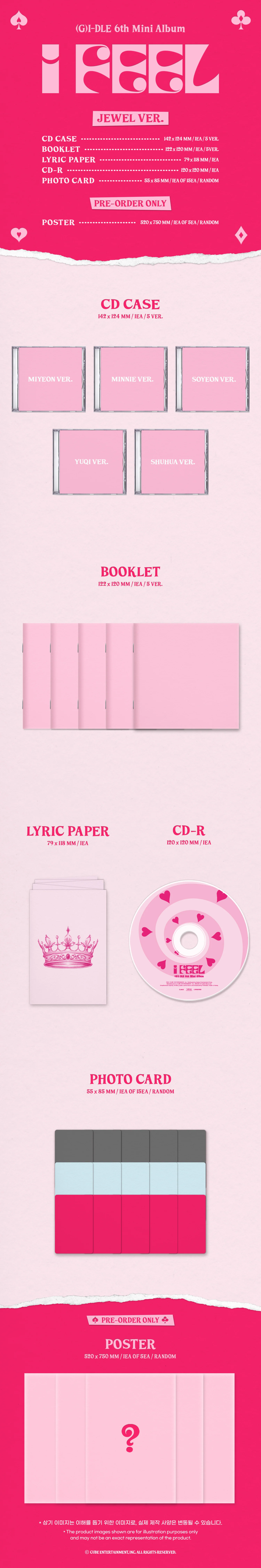 (G)I-DLE - I feel - 6th Mini Album (Jewel Ver.) - Image 2