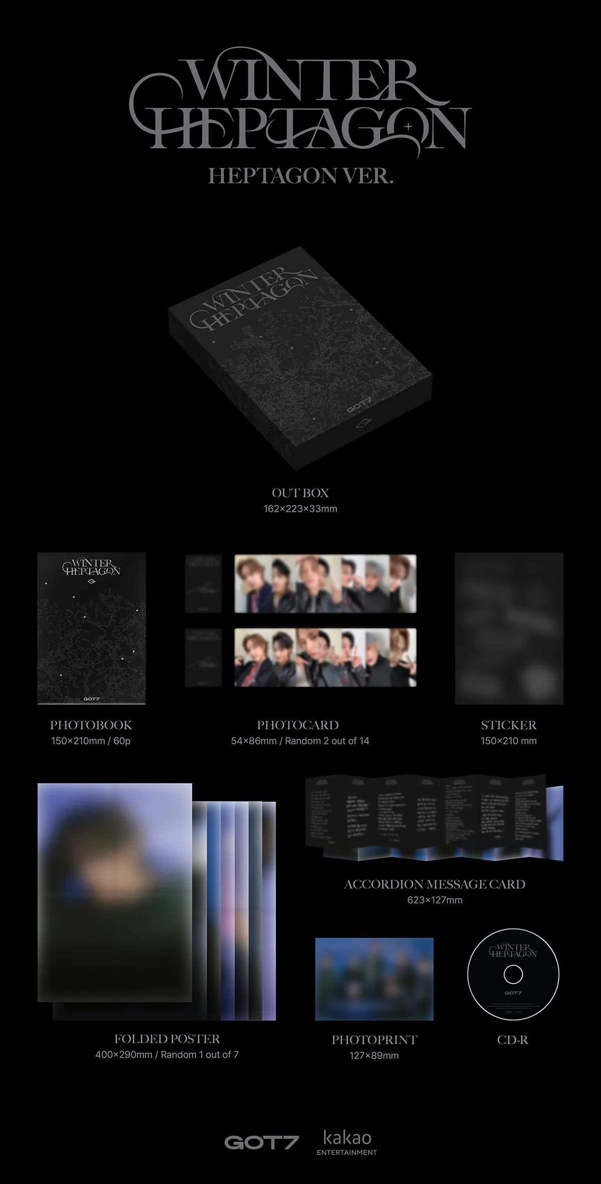 GOT7 - WINTER HEPTAGON - Mini Album - Image 3